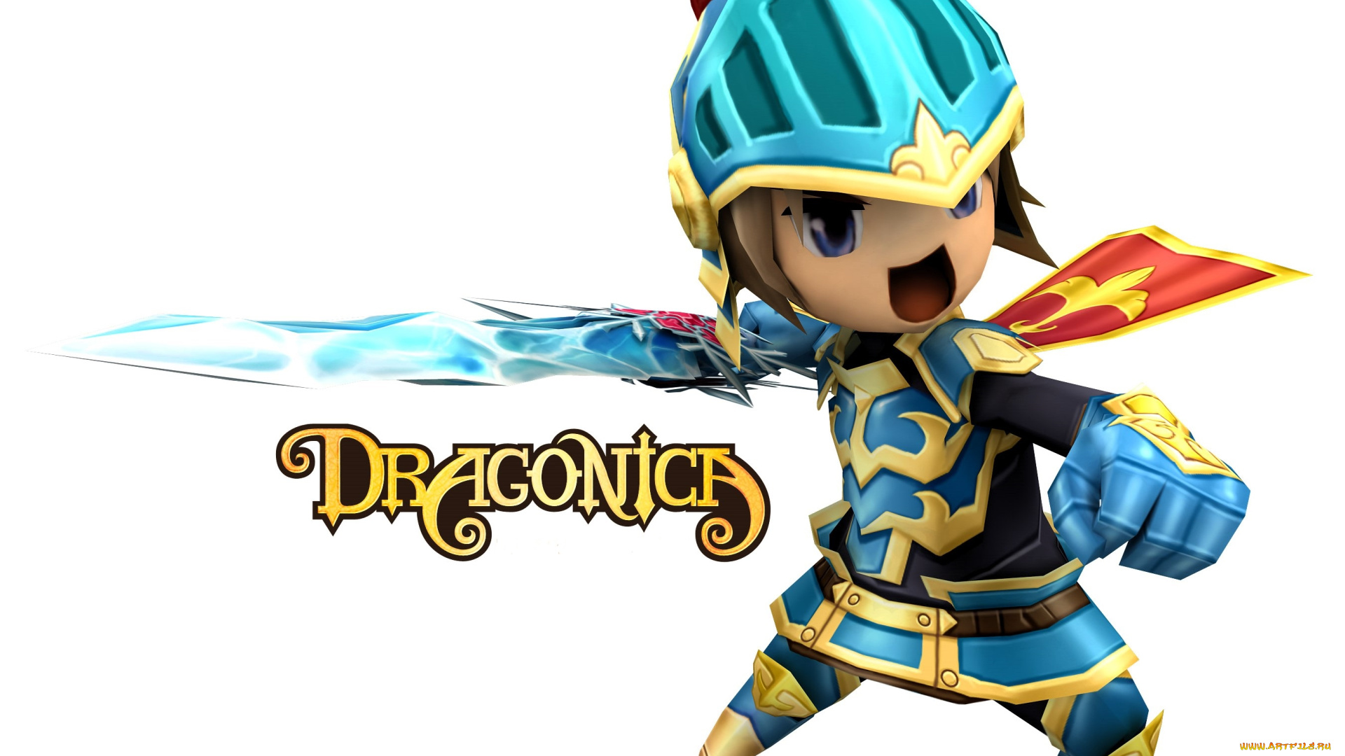 видео, игры, dragonica, персонаж, рыцарь, оружие, меч