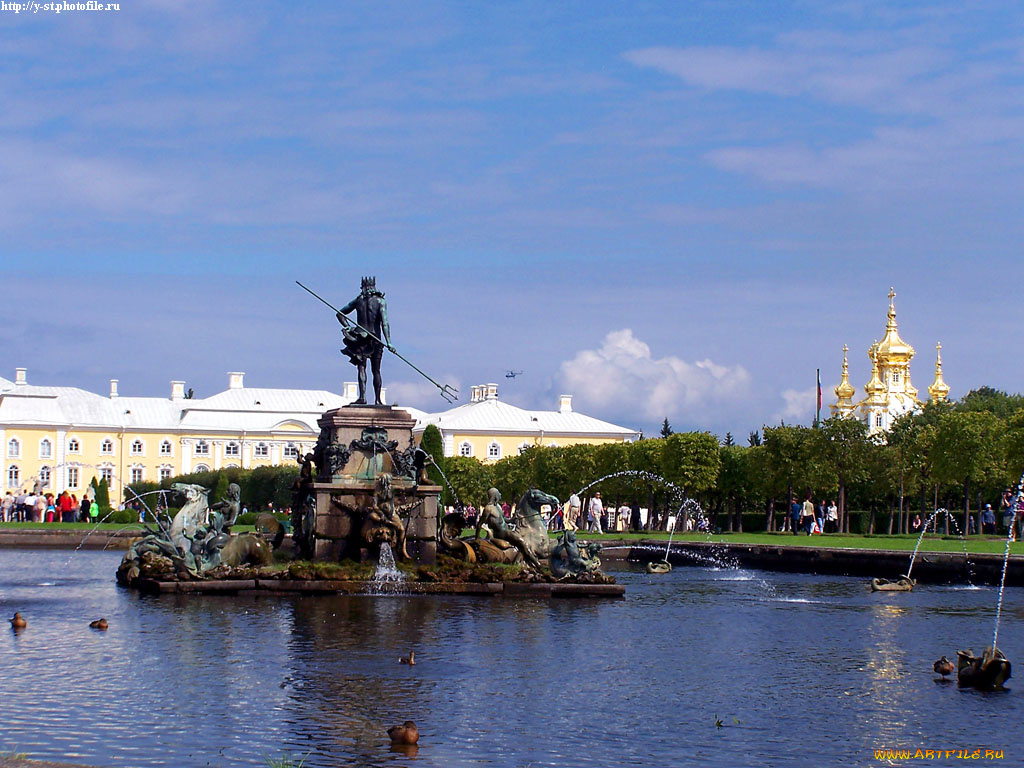 петергоф, верхний, парк, лето, 2005, города, санкт, петербург, россия
