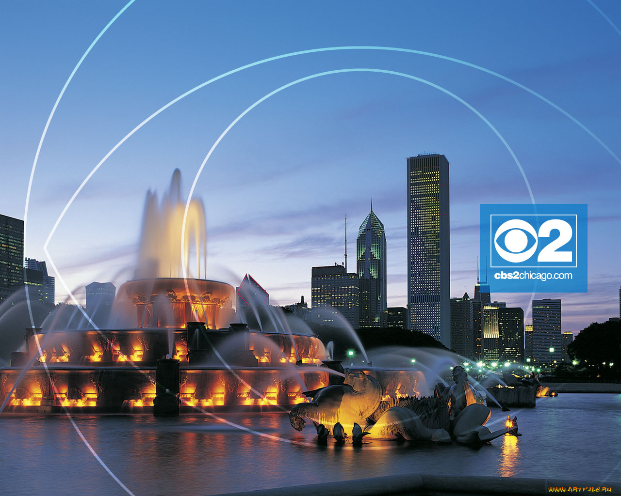 города, фонтаны