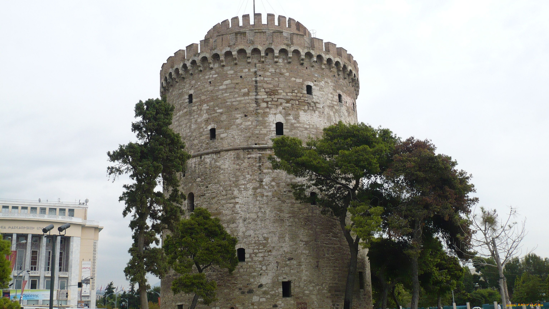 белая, башня, салоники, аленка, меховская, города, исторические, архитектурные, памятники