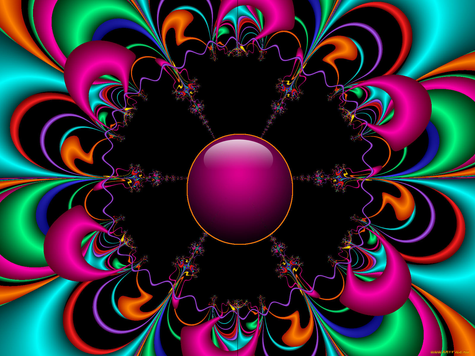 3д, графика, fractal, фракталы, цвета, узор, фон