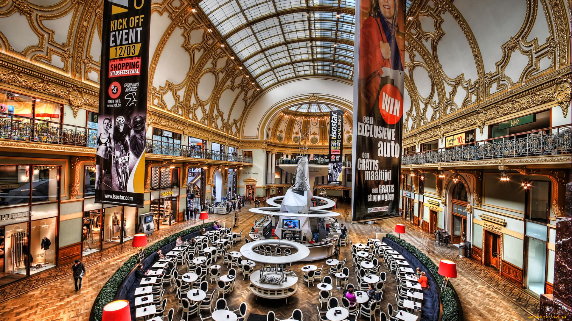 антверпен, бельгия, интерьер, казино, торгово, развлекательные, центры, торговый, центр, кафе, бутики