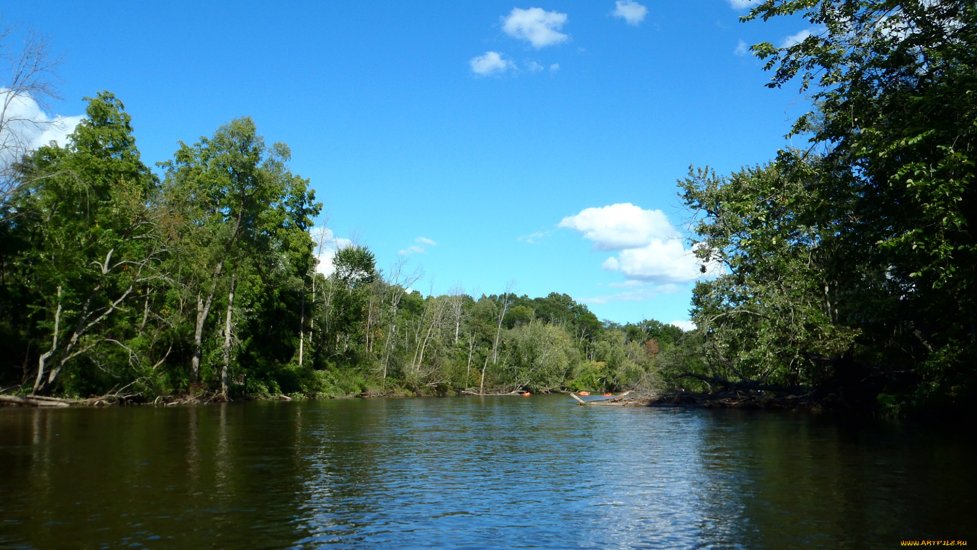 huron, river, природа, реки, озера, мичиган