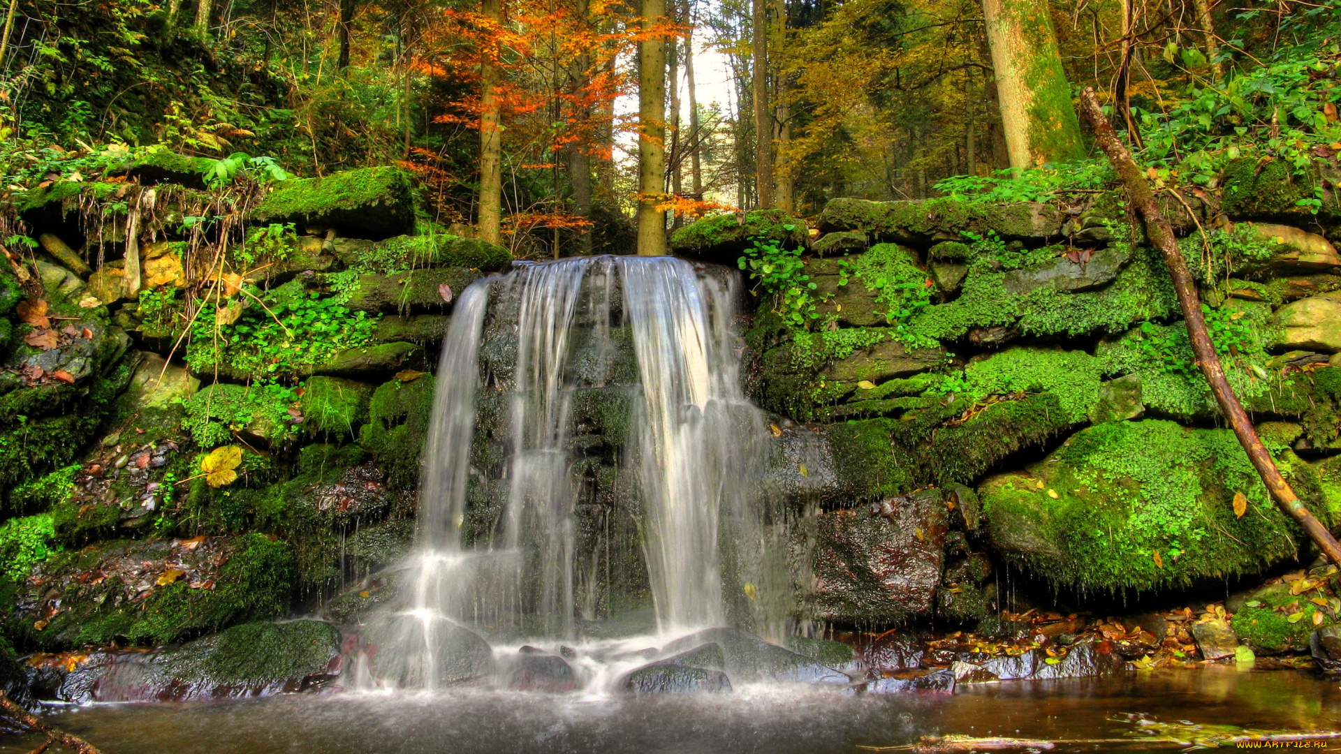 австрия, артштеттен, пёбринг, природа, водопады, лес, водопад