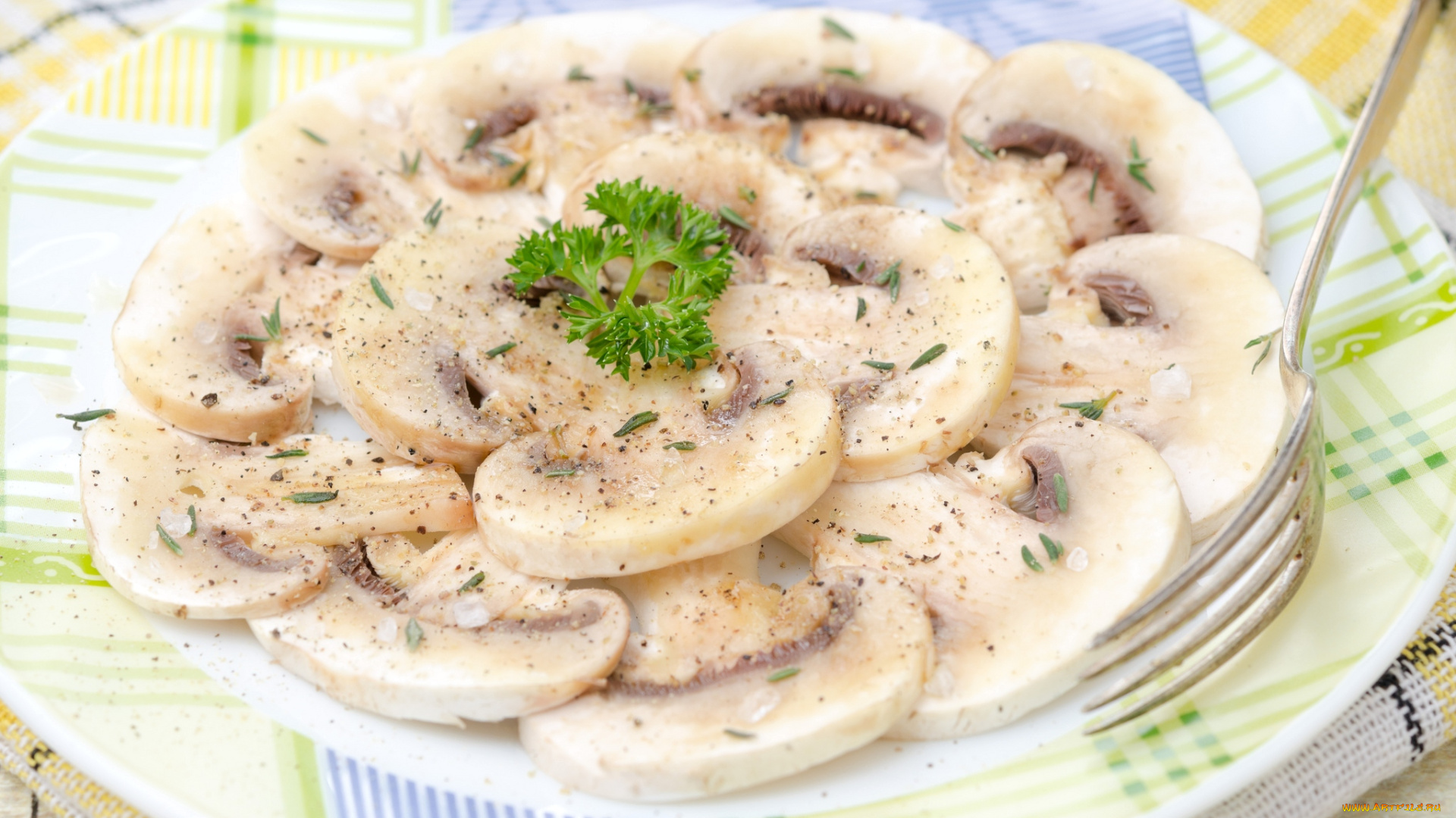 еда, грибы, грибные, блюда, грибное, карпаччо, шампиньоны