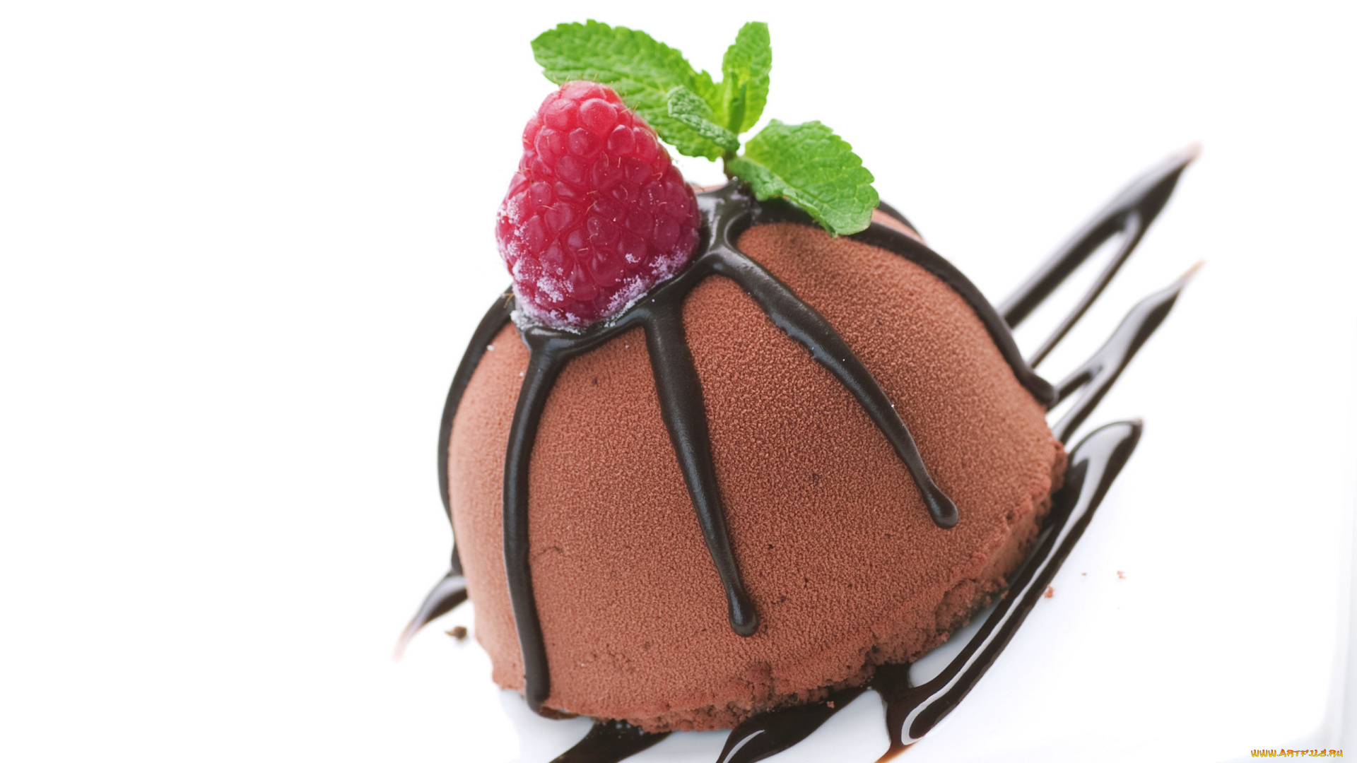 еда, мороженое, десерты, мята, малина