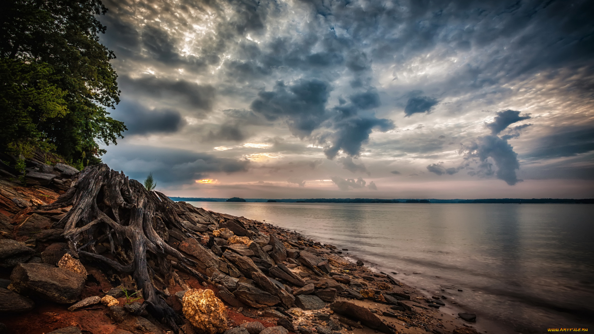 lake, sidney, lanier, сша, природа, реки, озера, берег, озеро