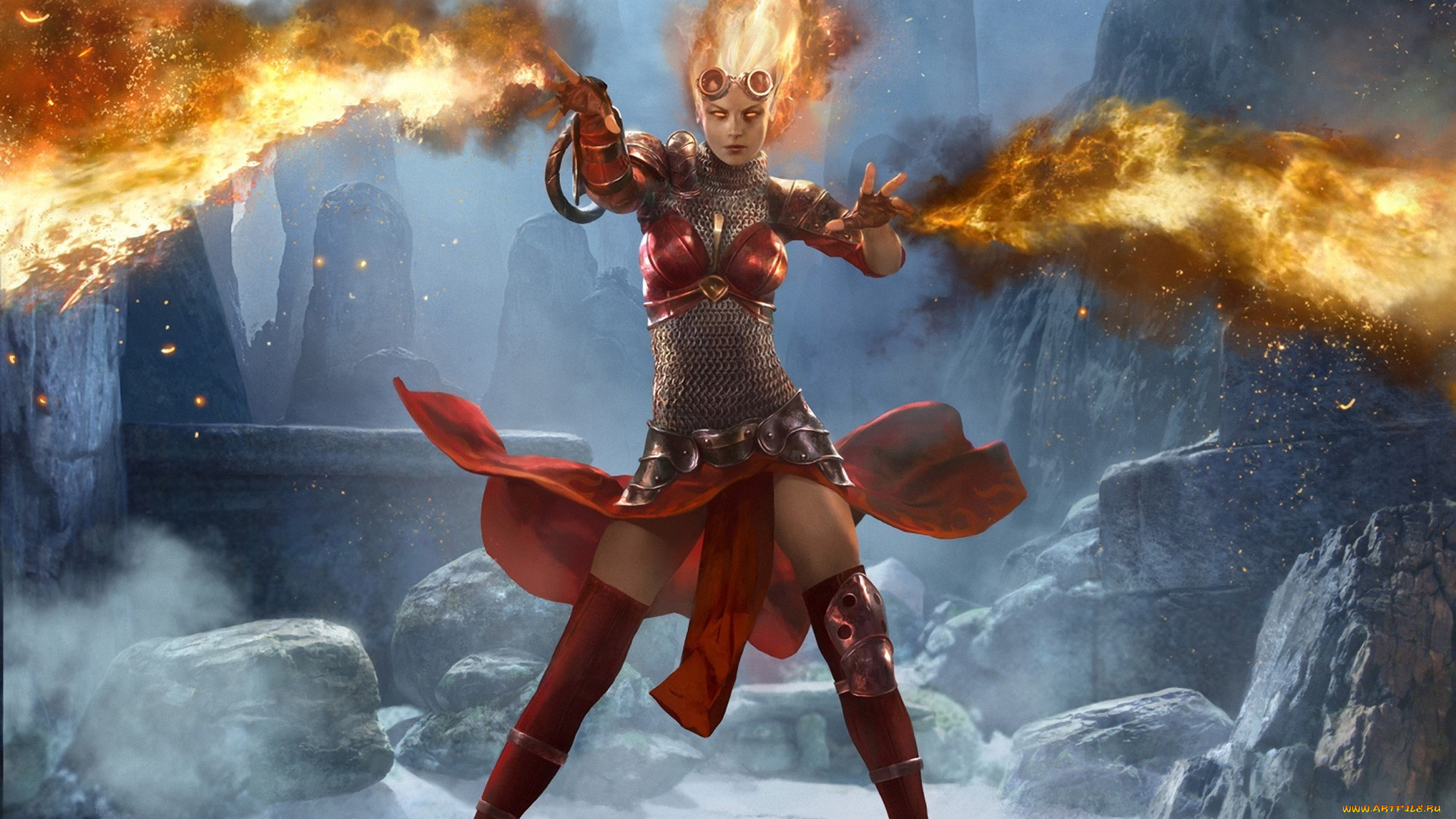 magic, the, gathering, фэнтези, магия, огонь