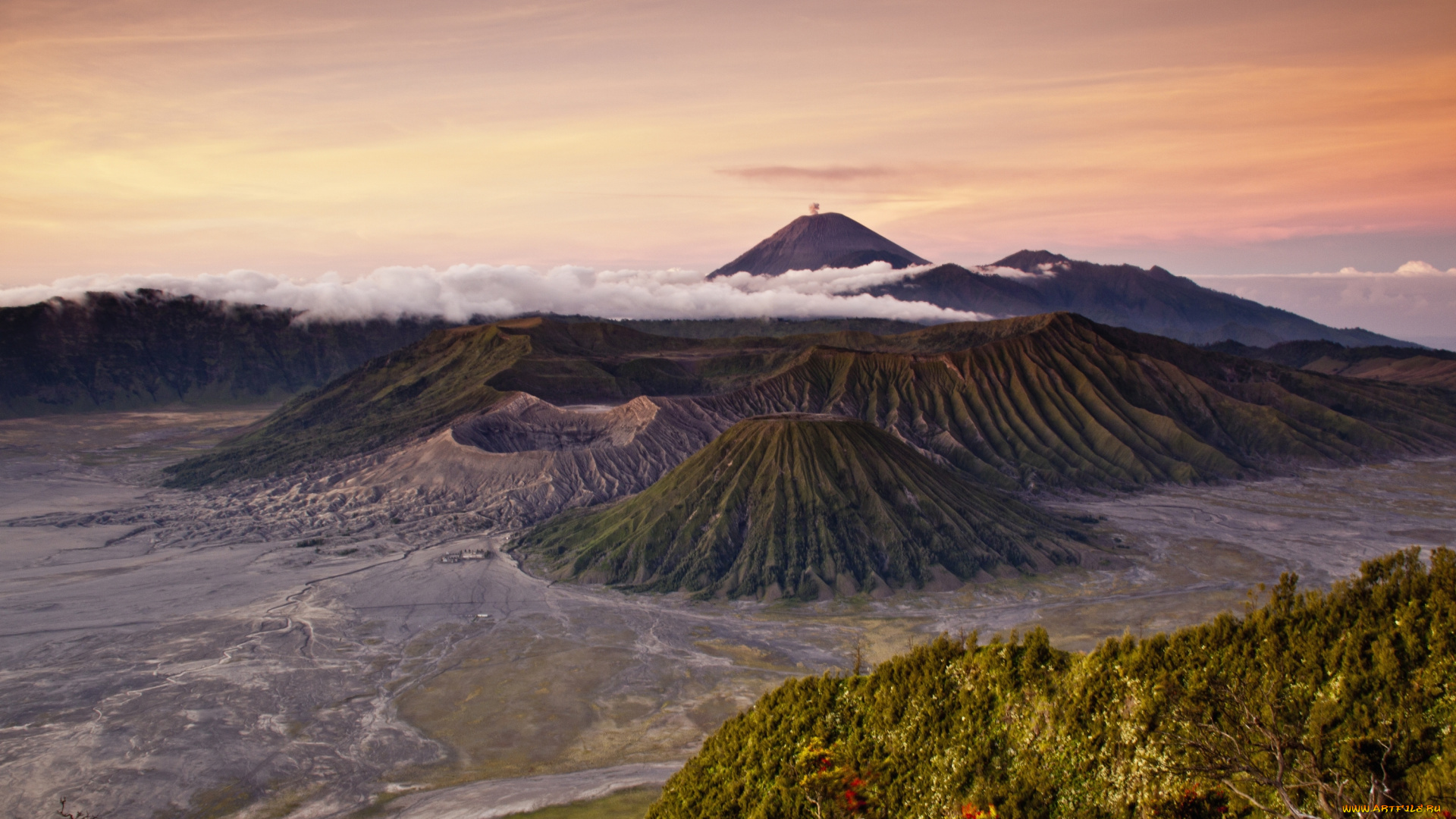 природа, горы, индонезия