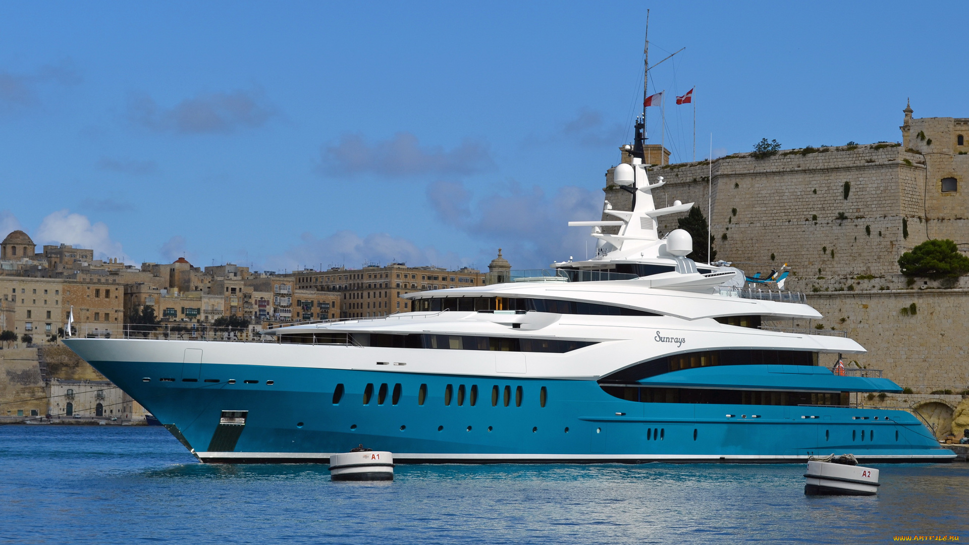 superyacht, sunrays, корабли, Яхты, суперяхта, море