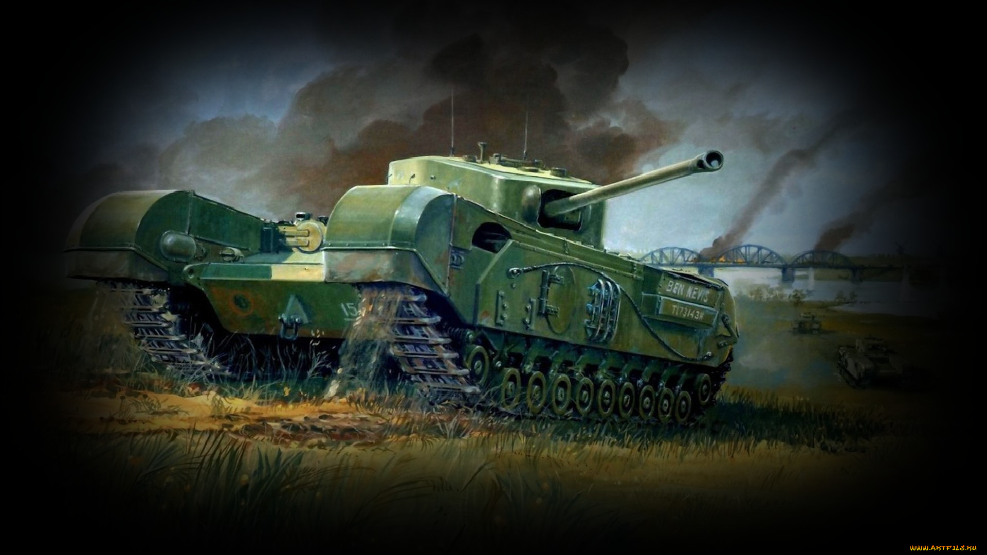world, of, tanks, видео, игры, вторая, мировая, theatre, war, поле, бой, мост, танк
