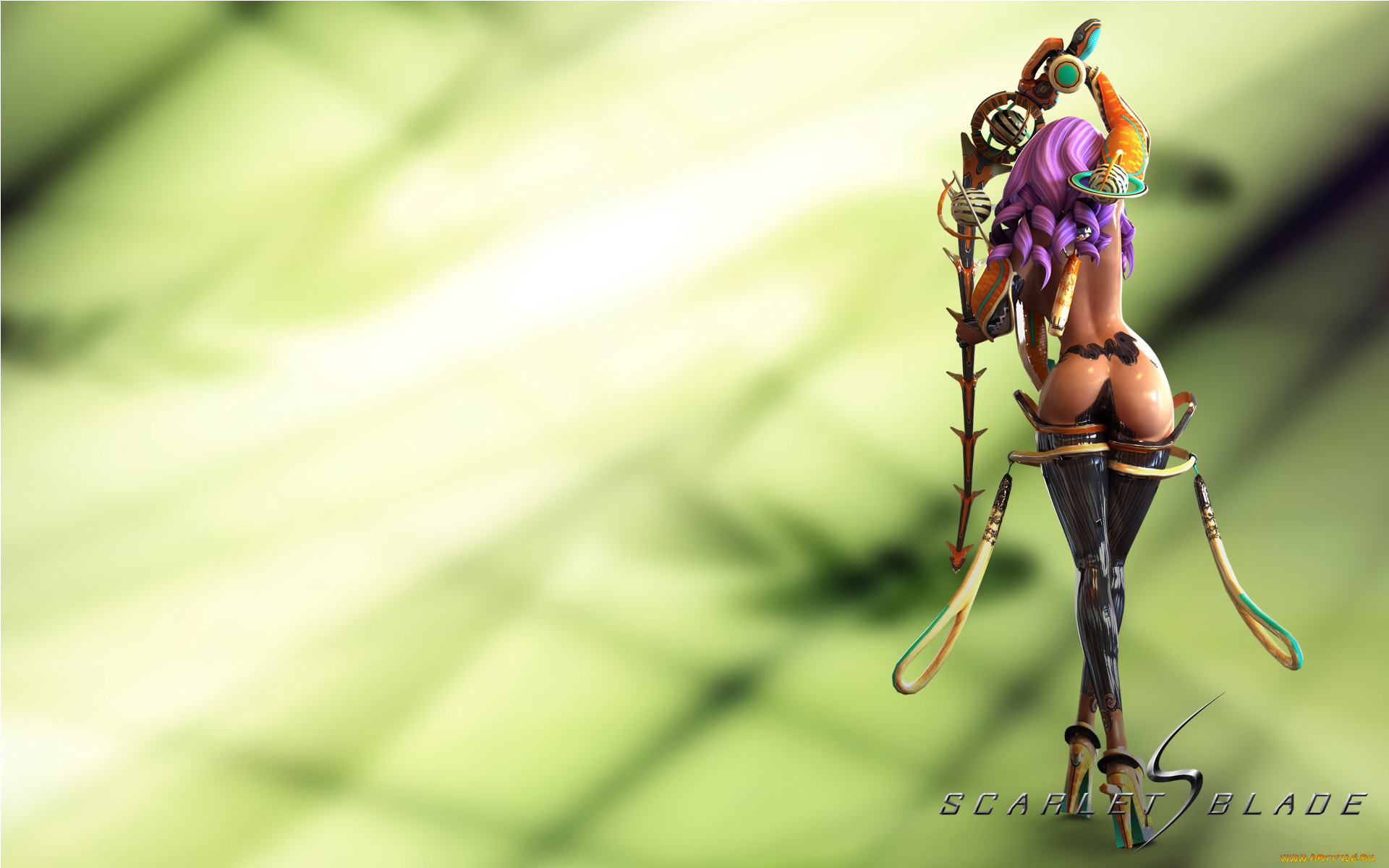 scarlet, blade, видео, игры, девушка