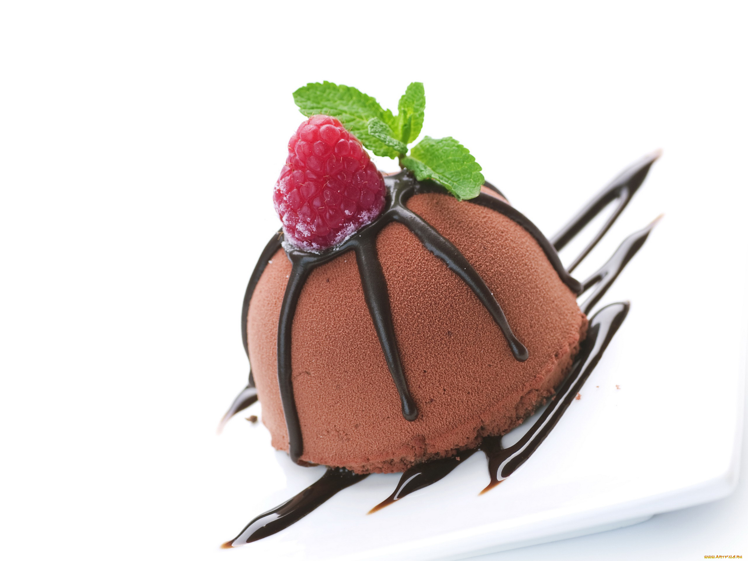 еда, мороженое, десерты, мята, малина