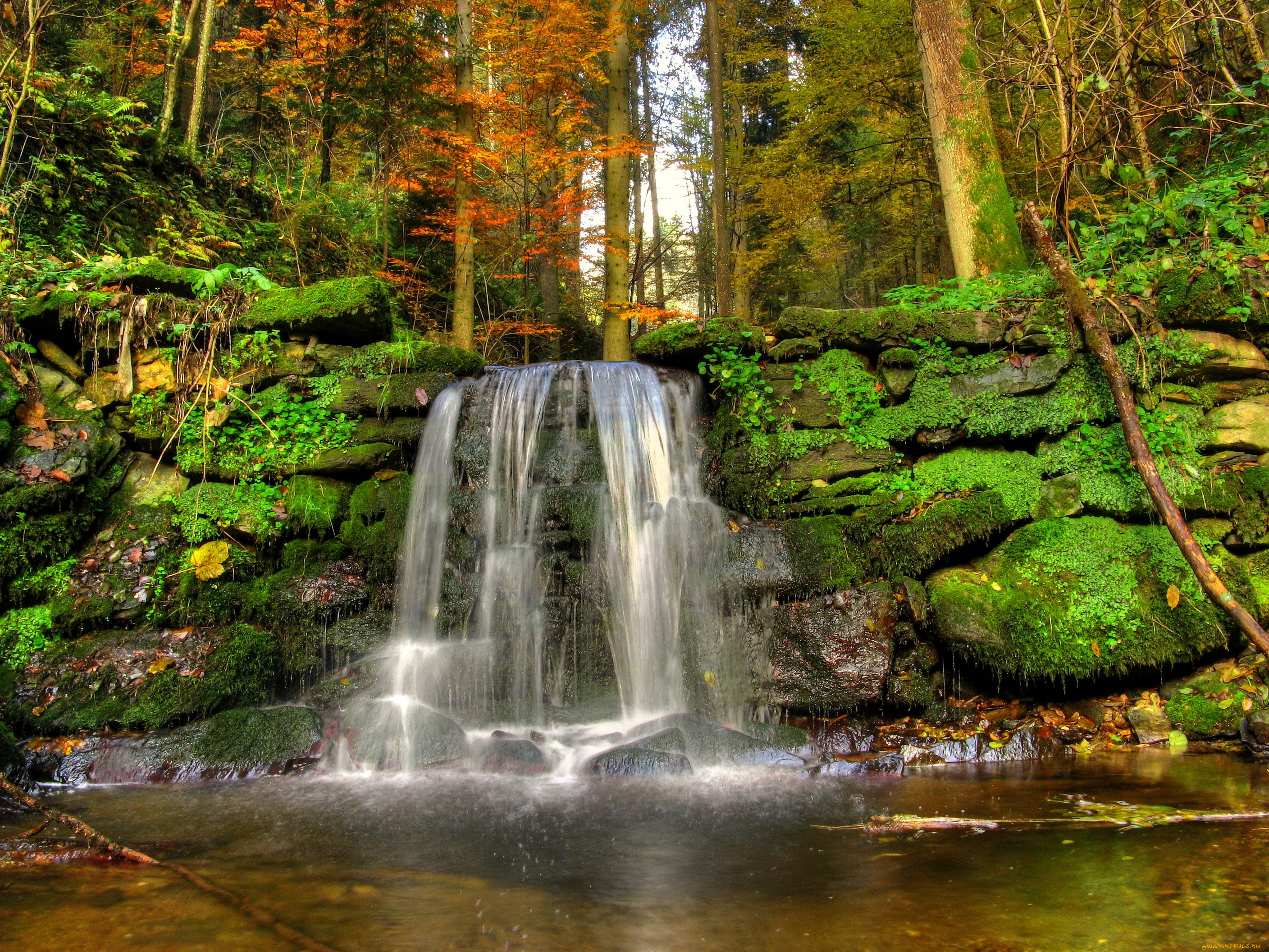 австрия, артштеттен, пёбринг, природа, водопады, лес, водопад