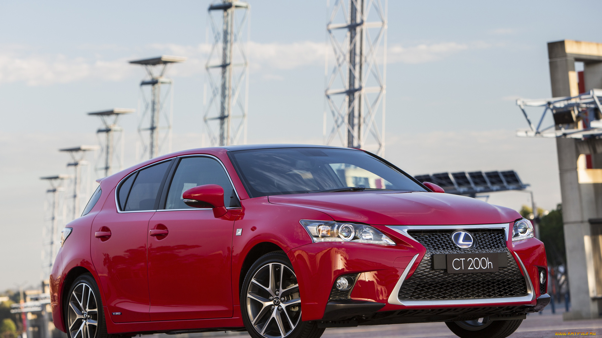 автомобили, lexus, красный, f-sport, 200h, 2014, ct, au-spec