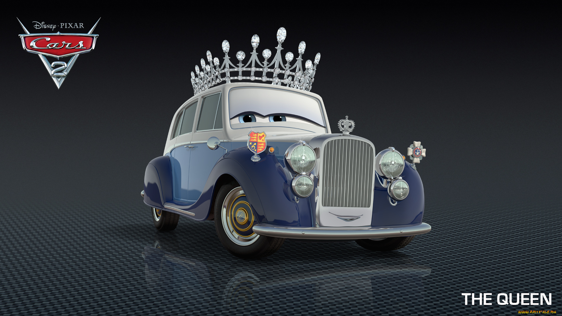 мультфильмы, cars, 2, королева, pixar, disney