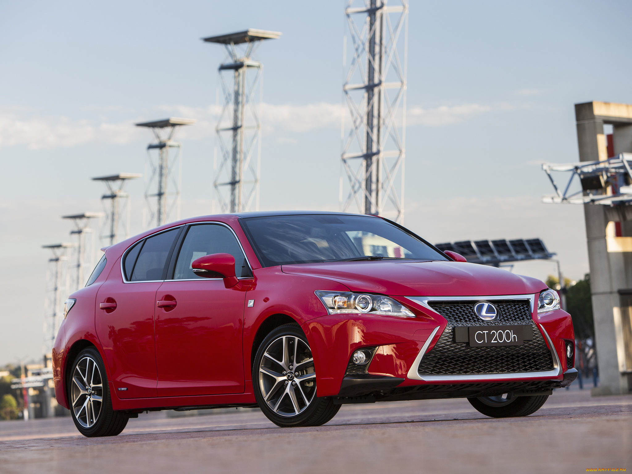 автомобили, lexus, красный, f-sport, 200h, 2014, ct, au-spec