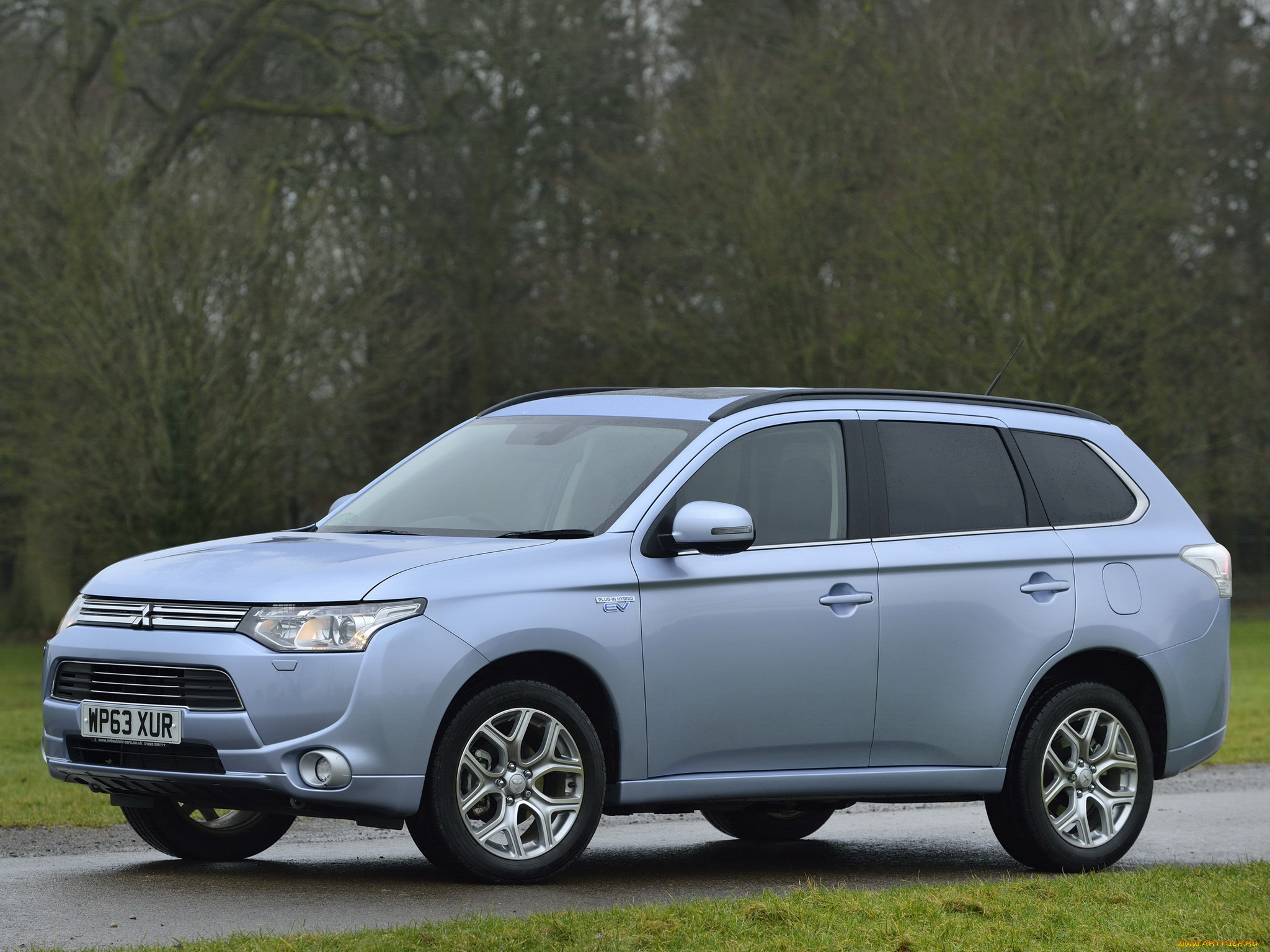 автомобили, mitsubishi, outlander, серый, uk-spec, phev