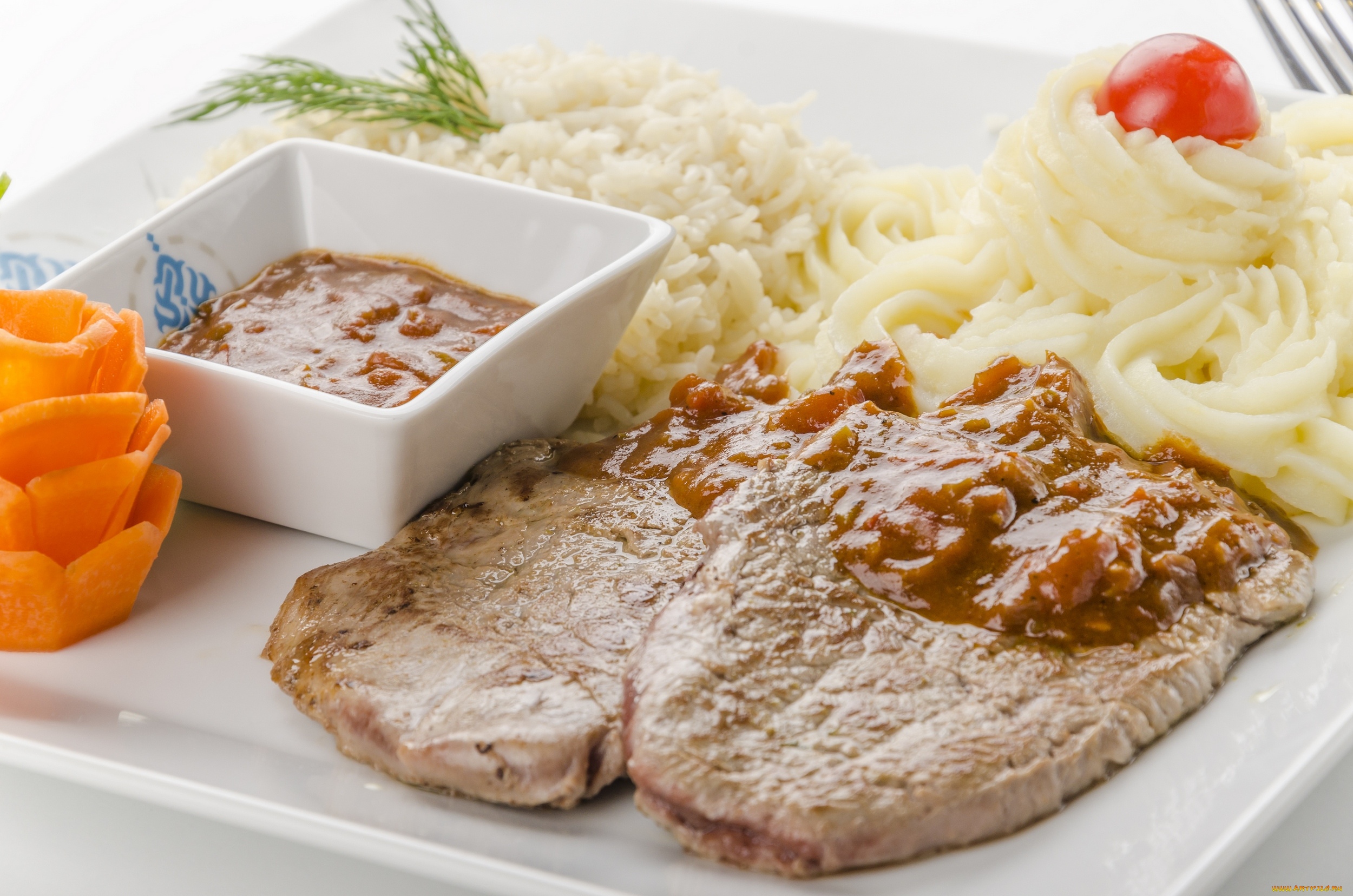 еда, мясные, блюда, соус, второе, блюдо, мясо, пюре