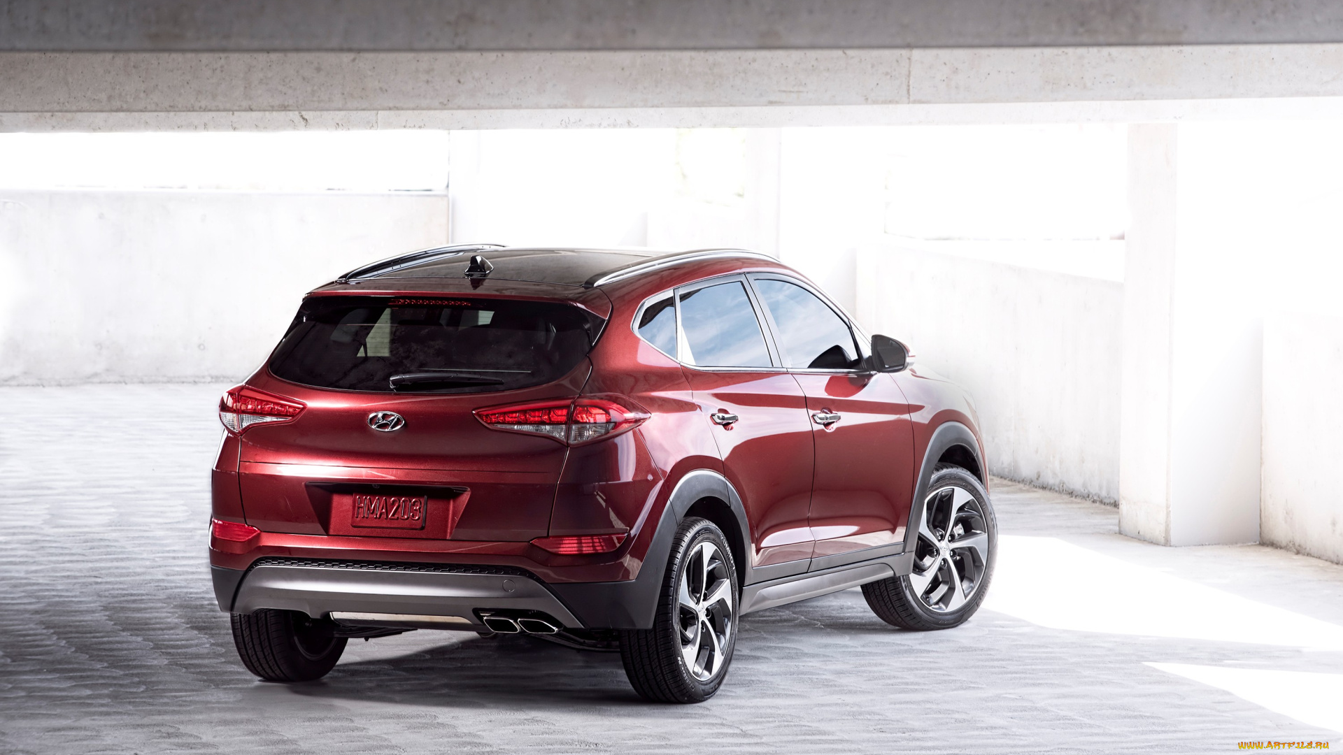 автомобили, hyundai, красный, us-spec, tucson, 2016, г