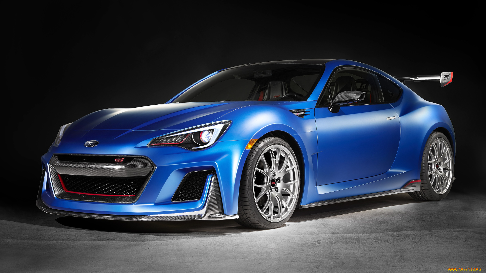 автомобили, subaru, 2015г, concept, синий, performance, sti, brz