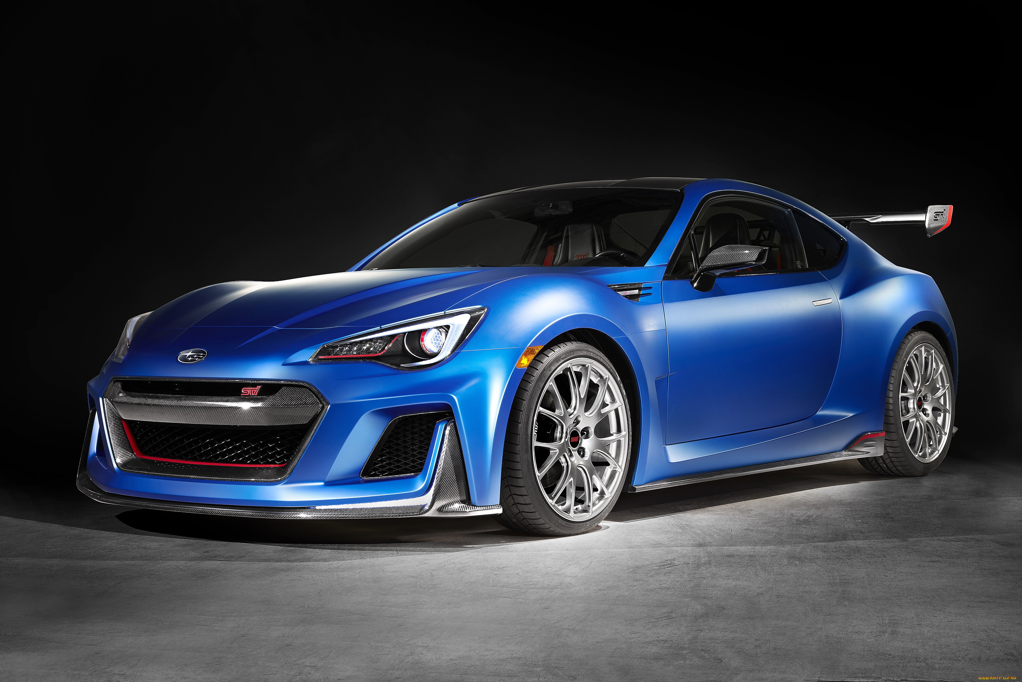 автомобили, subaru, 2015г, concept, синий, performance, sti, brz