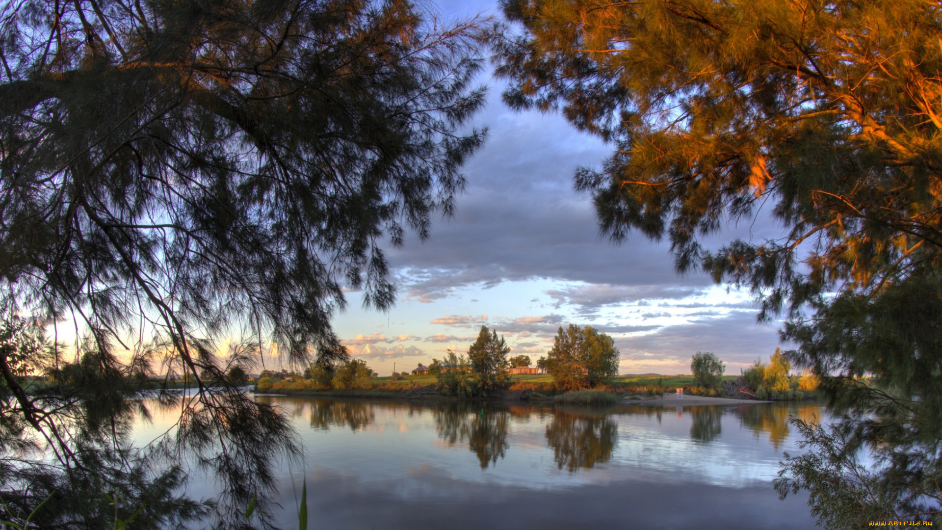 природа, реки, озера, лес, река