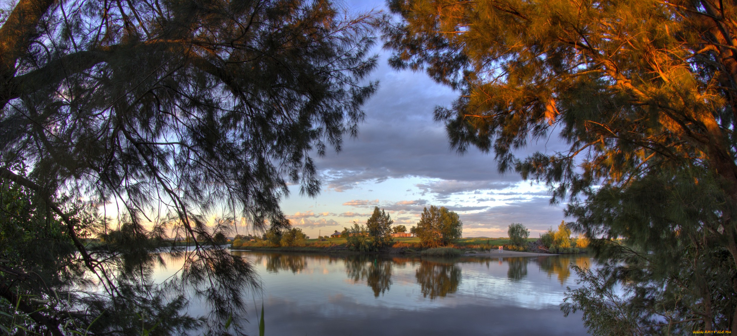 природа, реки, озера, лес, река