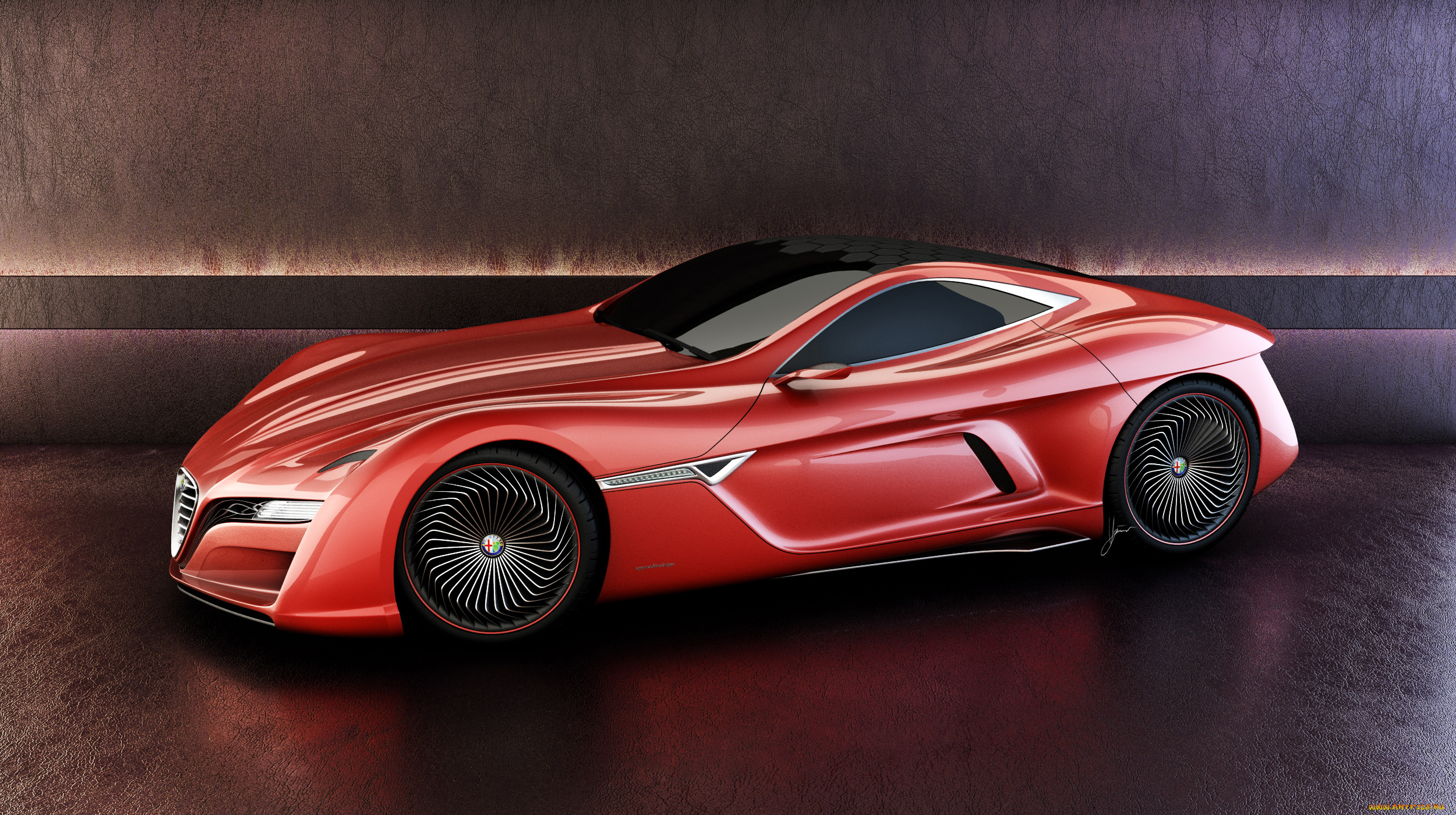 alfa, romeo, 12c, gts, concept, автомобили, 3д, alfa, romeo, 12c, gts, concept, car, 3d