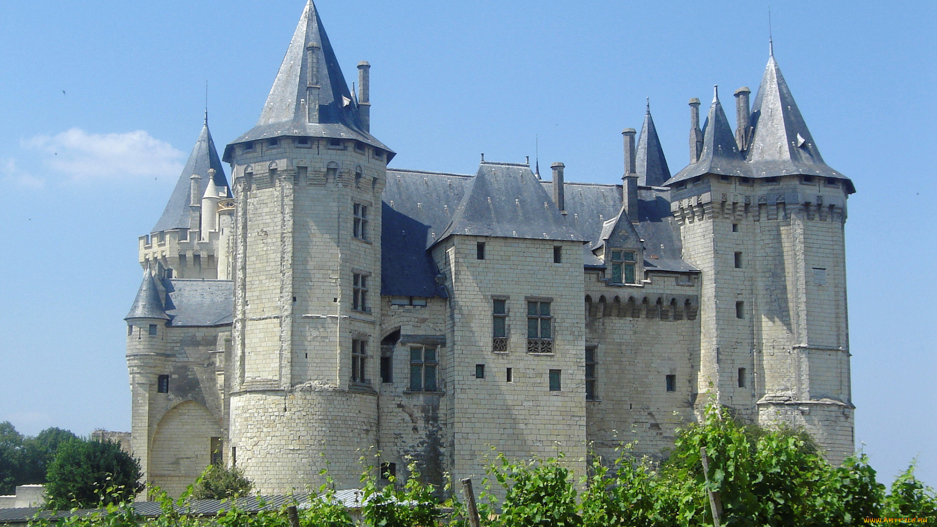 ch&, 226, teau, de, saumur, города, замки, франции, замок