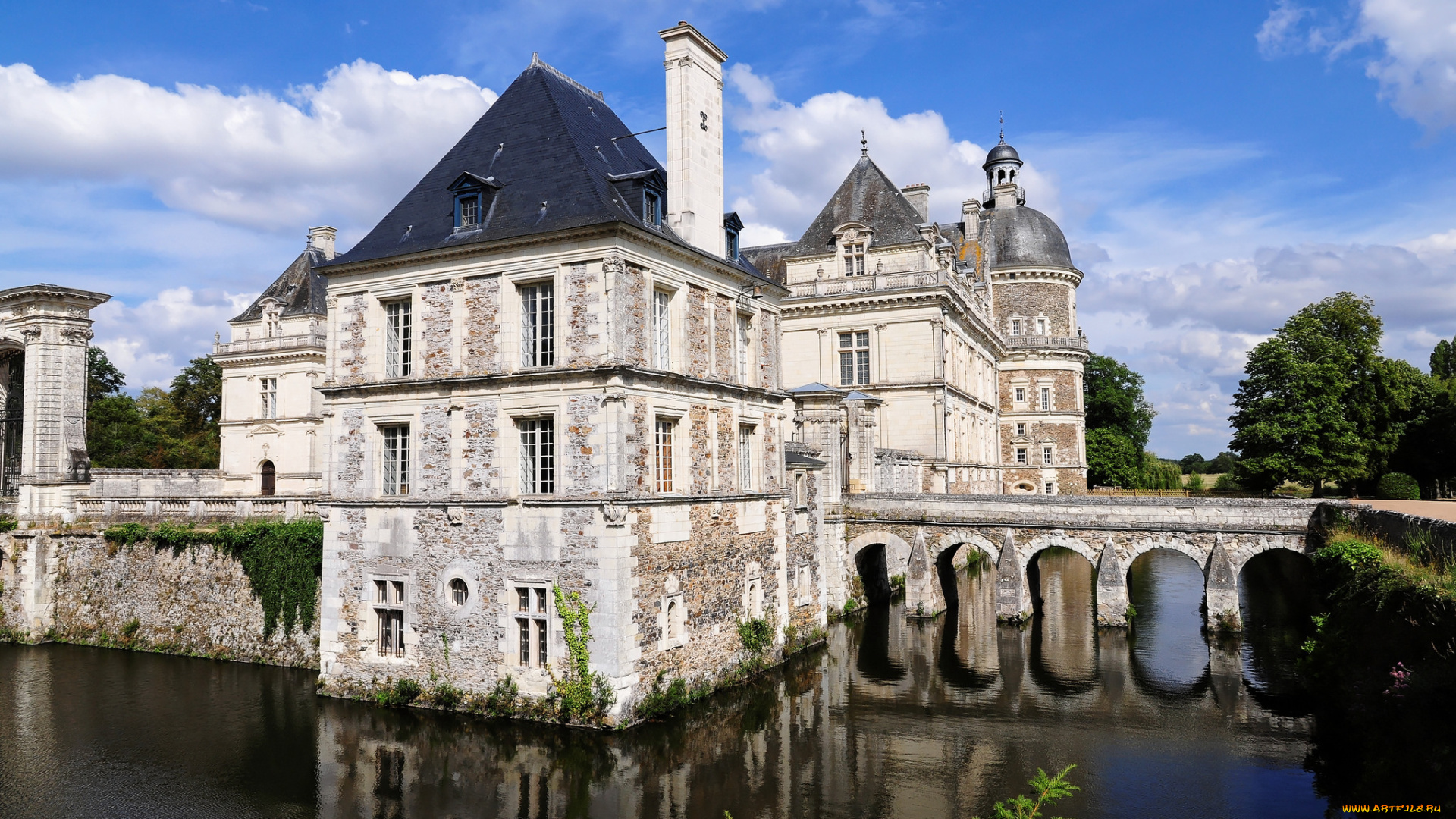 ch&, 226, teau, de, serrant, города, замки, франции, замок