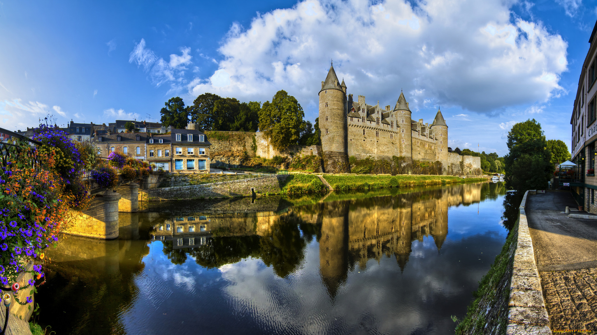 ch&, 226, teau, des, rohan, , josselin, города, замки, франции, замок