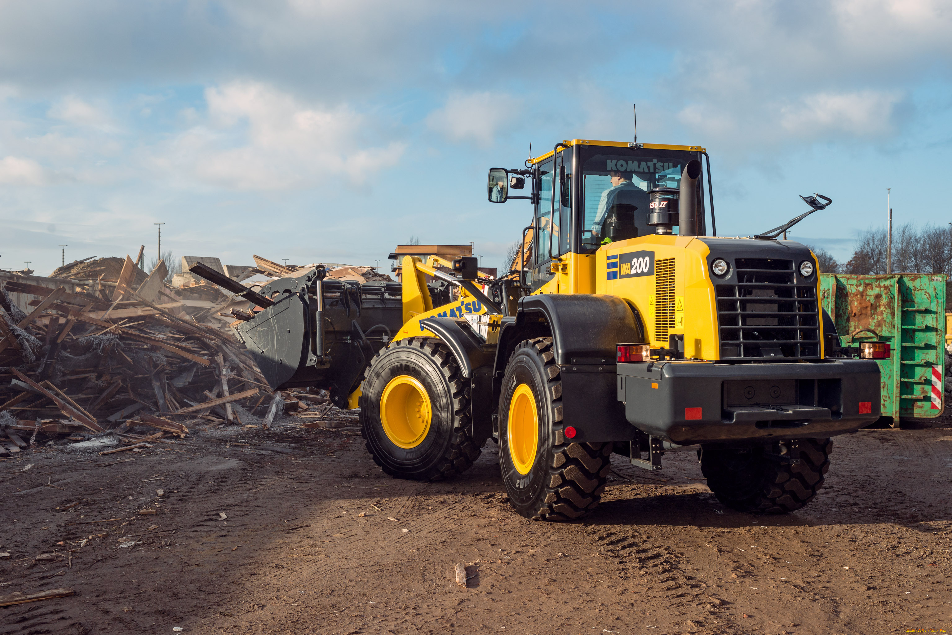 техника, фронтальные, погрузчики, komatsu