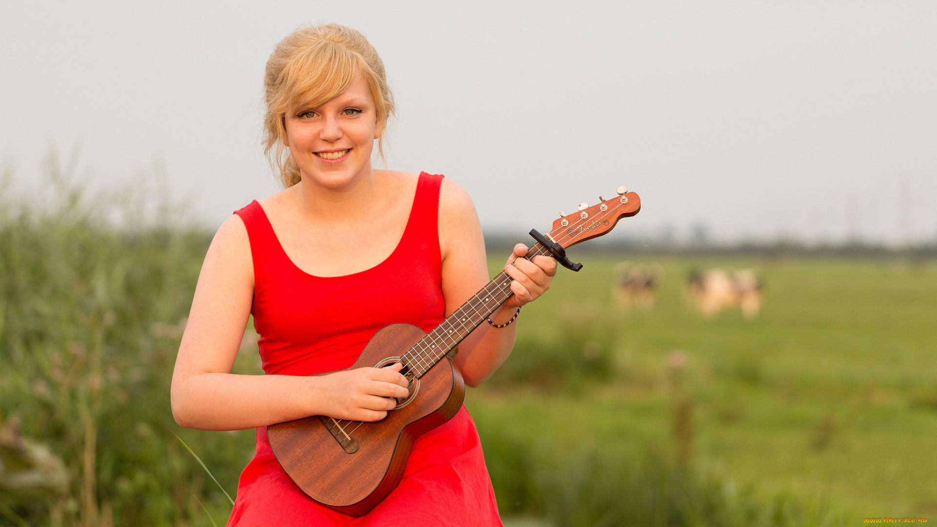 музыка, -другое, гитара, девушка