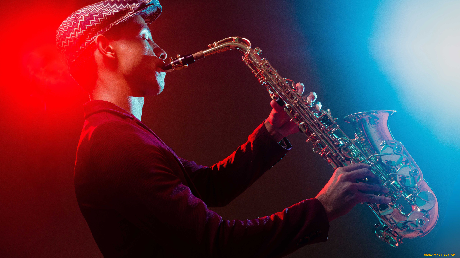 музыка, -другое, мужчина, саксофон