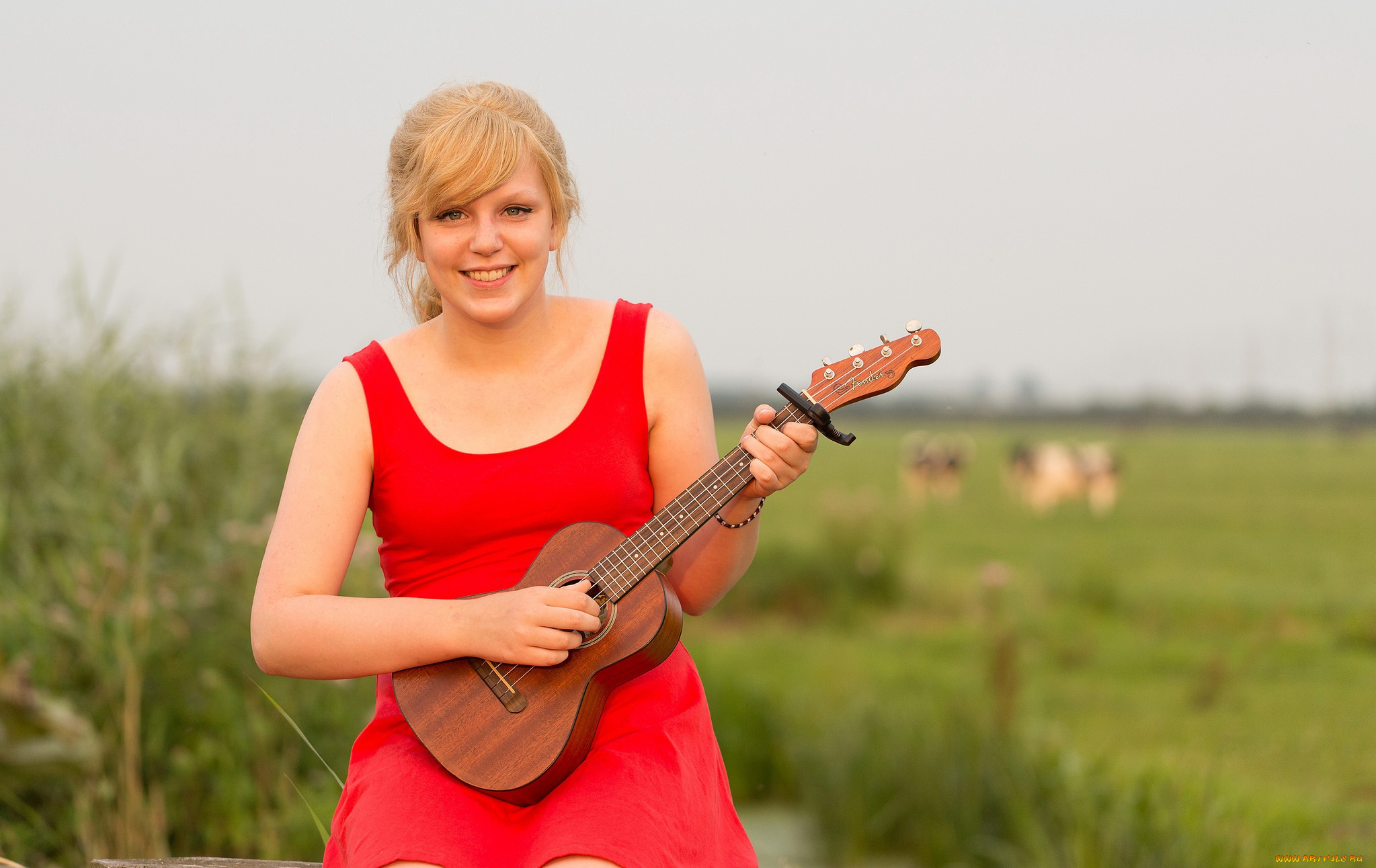 музыка, -другое, гитара, девушка