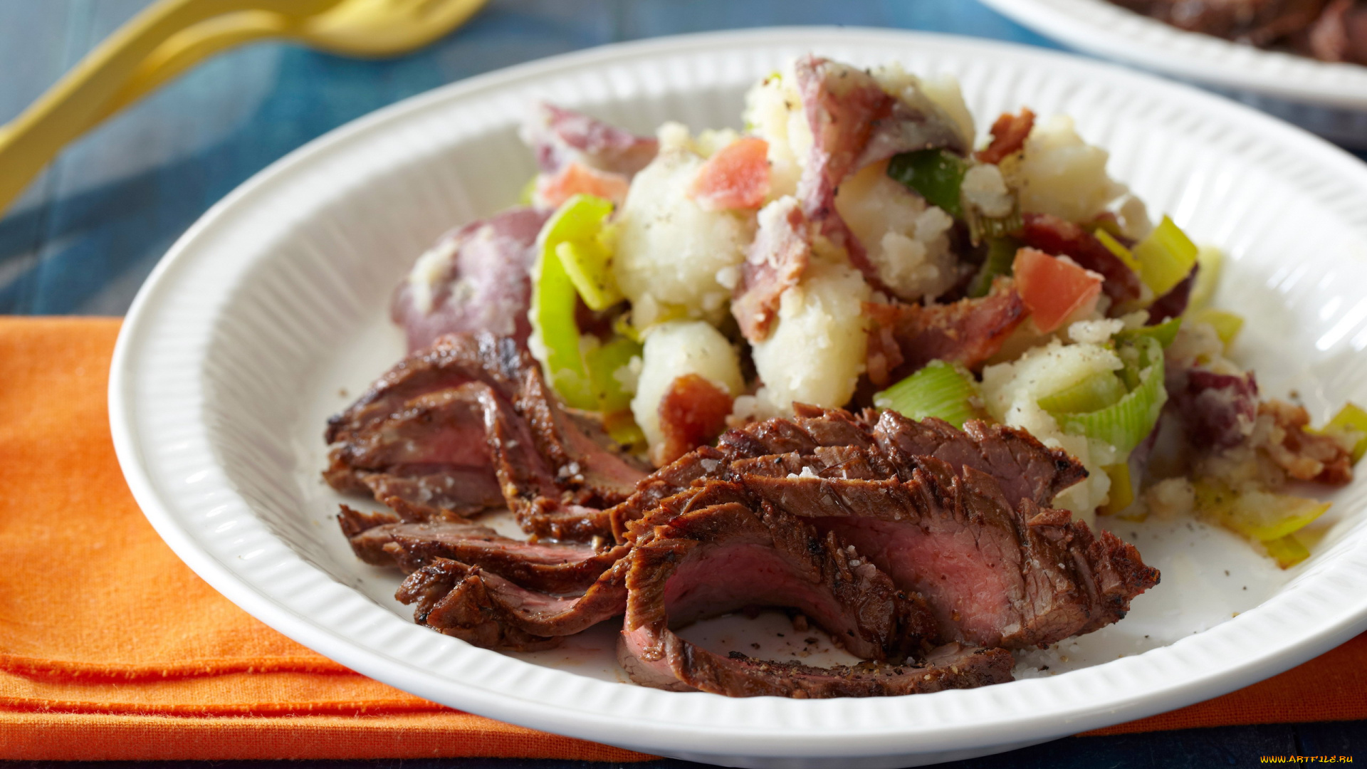 еда, мясные, блюда, стейк, мясо