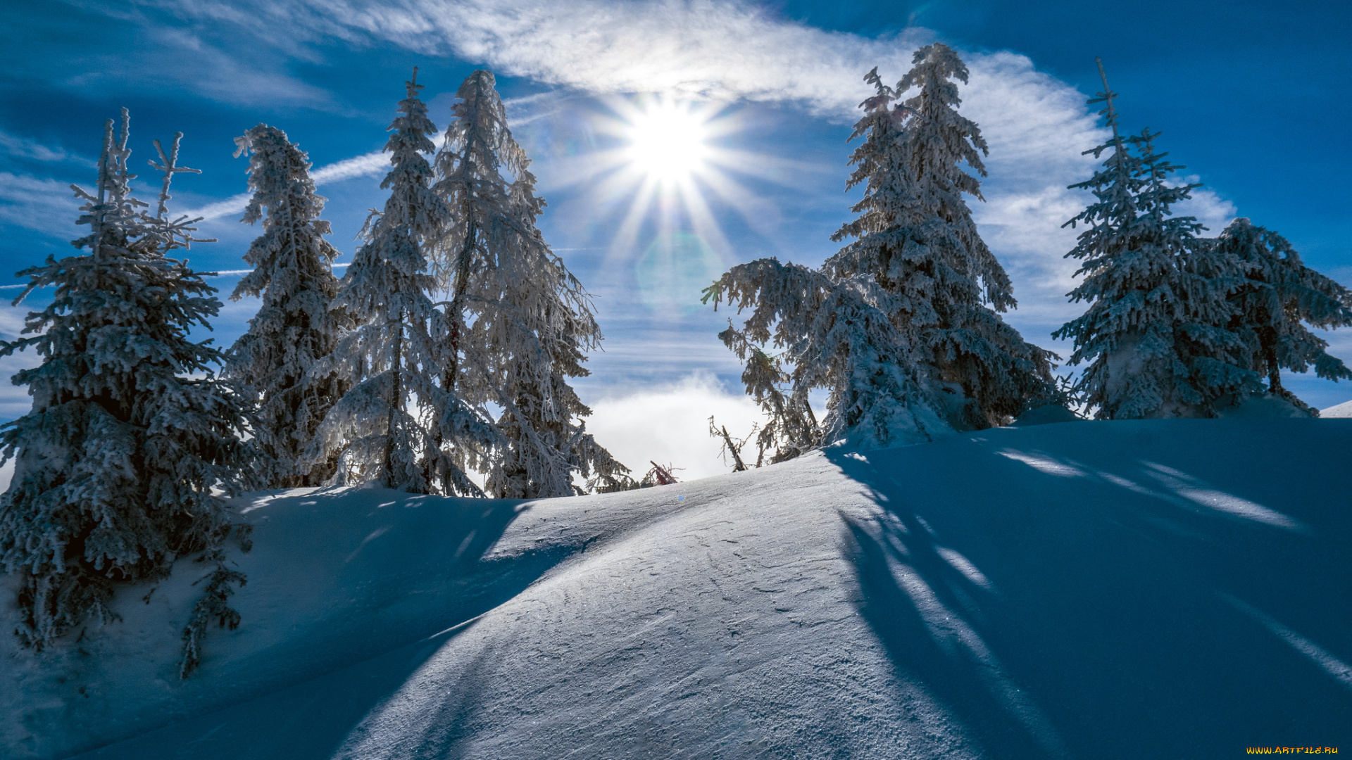 природа, зима, простор