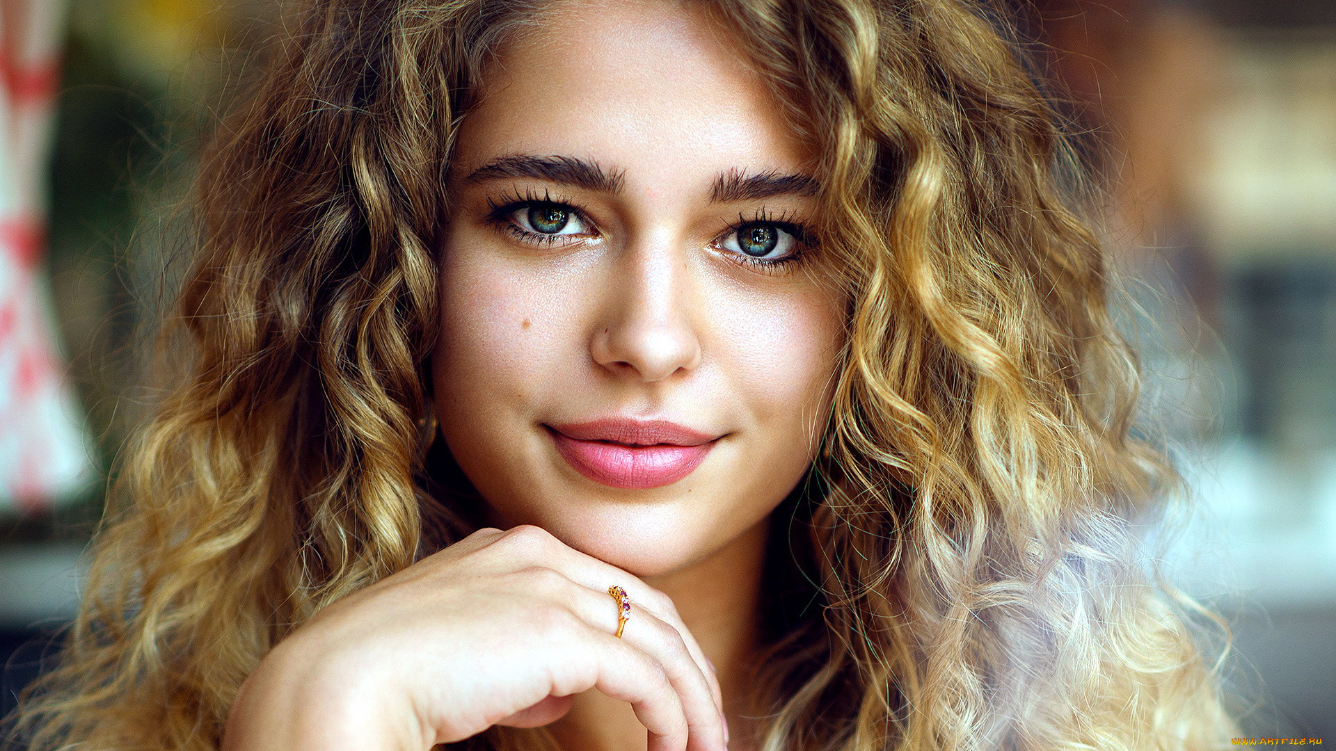 девушки, -, лица, , портреты, портрет