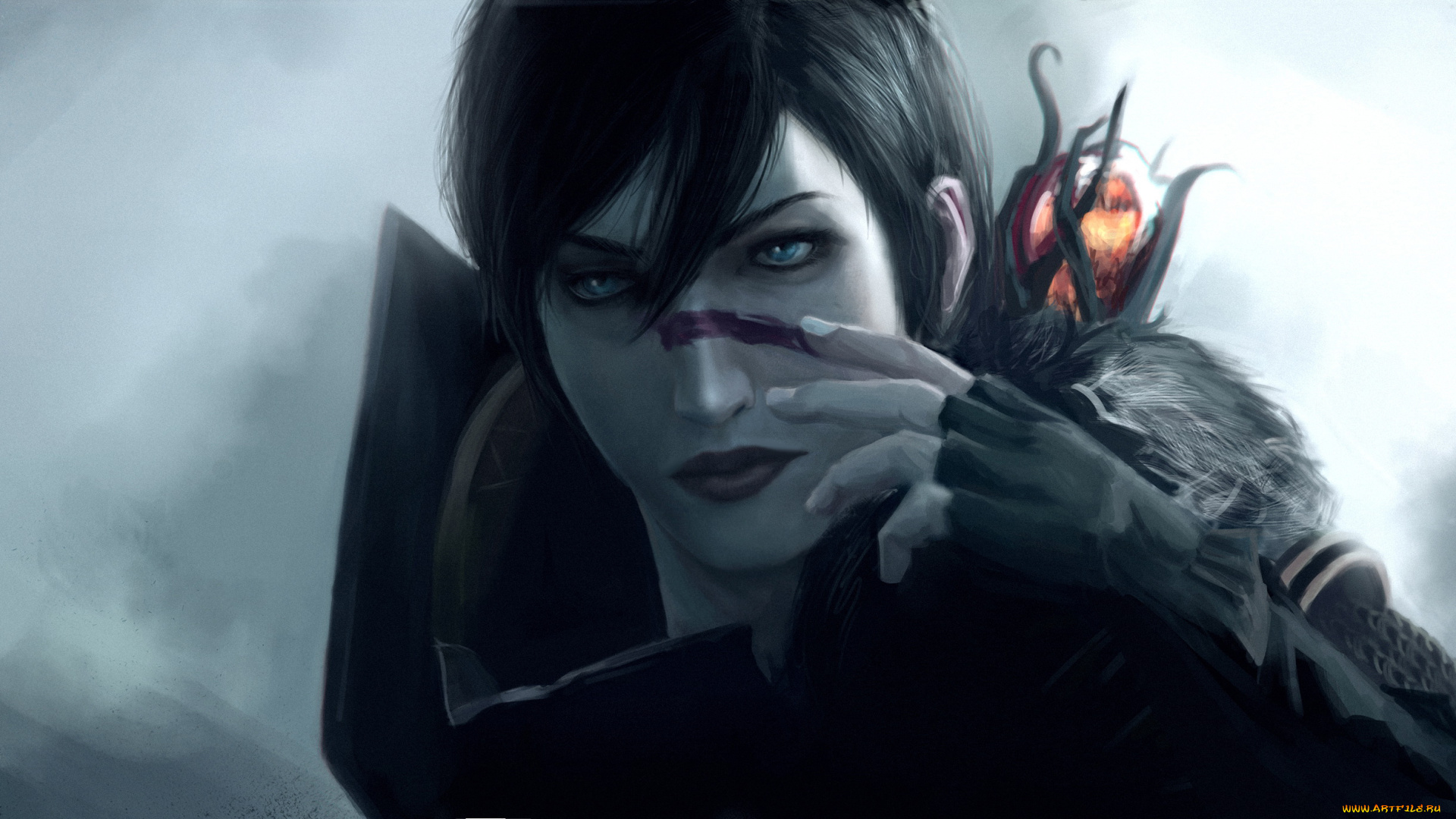 видео, игры, dragon, age, 2, человек, фон, взгляд