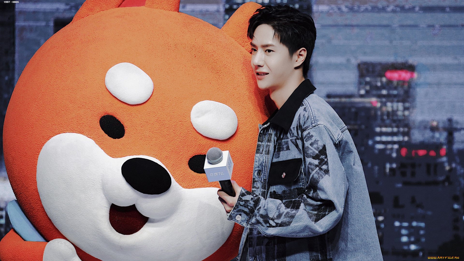 мужчины, wang, yi, bo, ван, ибо, микрофон, куртка, кукла