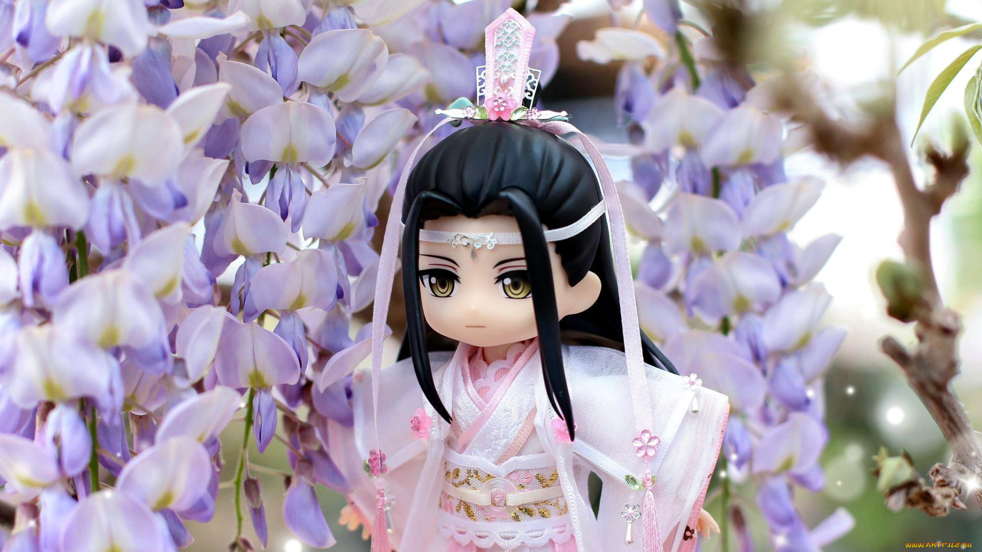 разное, игрушки, лань, ванцзи, кукла, цветы