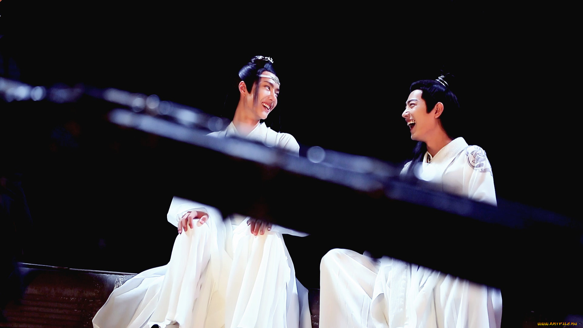 разное, знаменитости, ван, ибо, сяо, чжан, съемки, смех