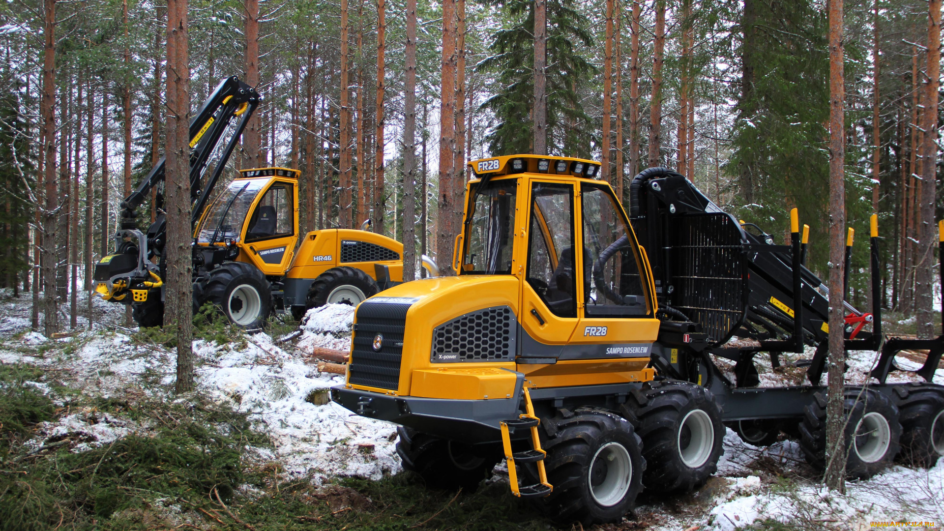 техника, лесоповалочная, техника, sampo