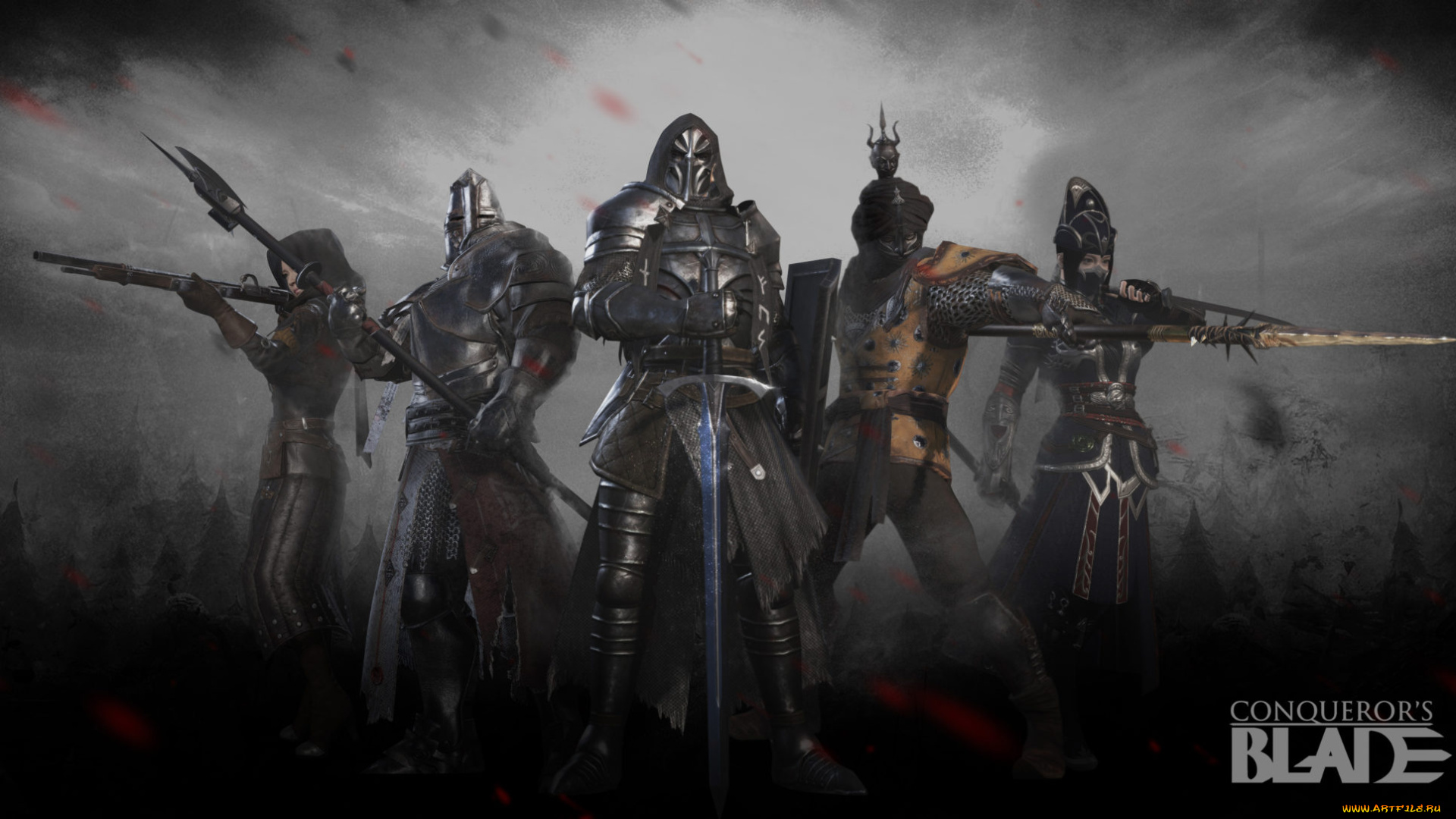 видео, игры, conqueror`s, blade, рыцари, туман