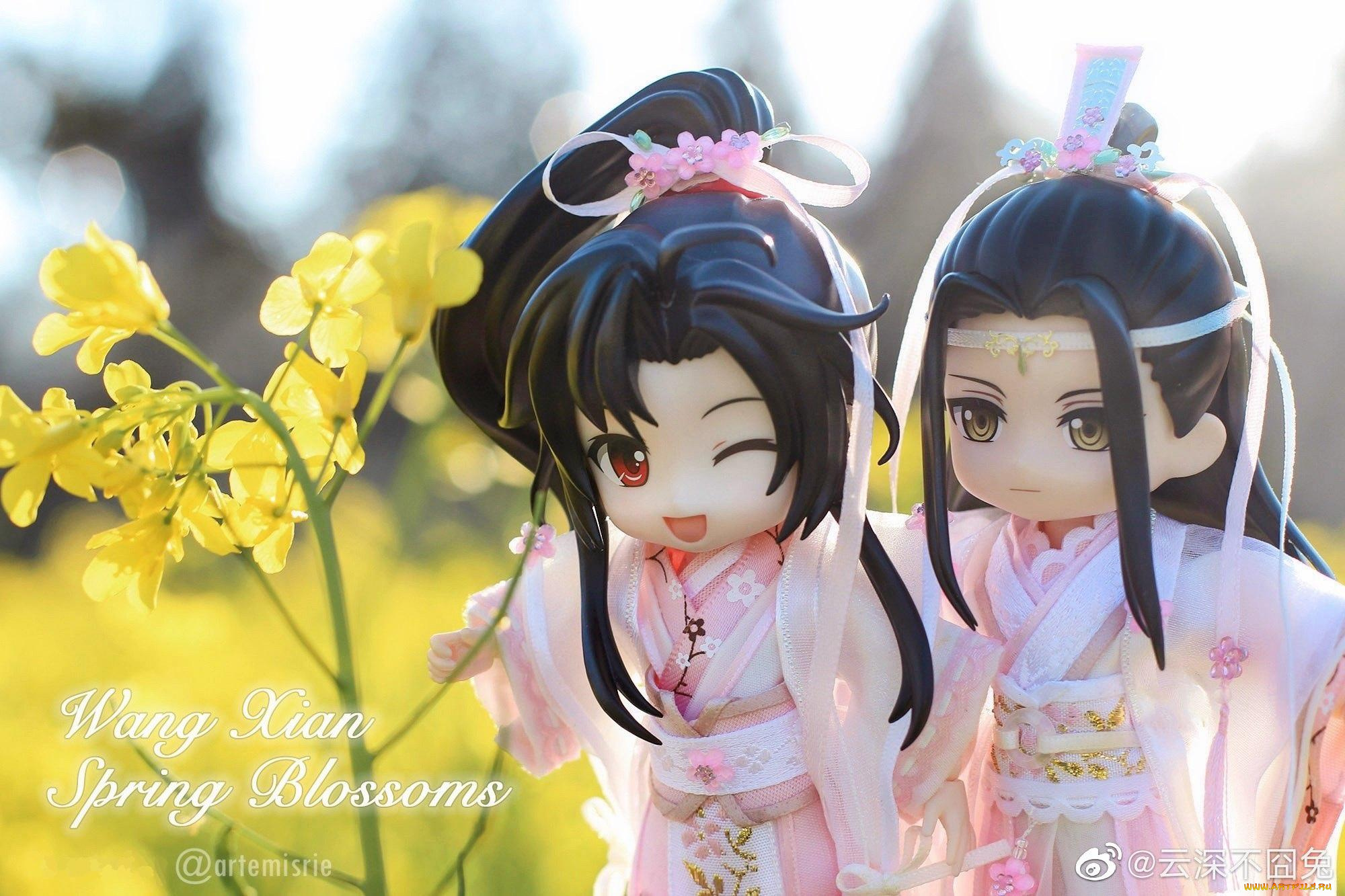 разное, игрушки, лань, ванцзи, вэй, усянь, куклы, цветы