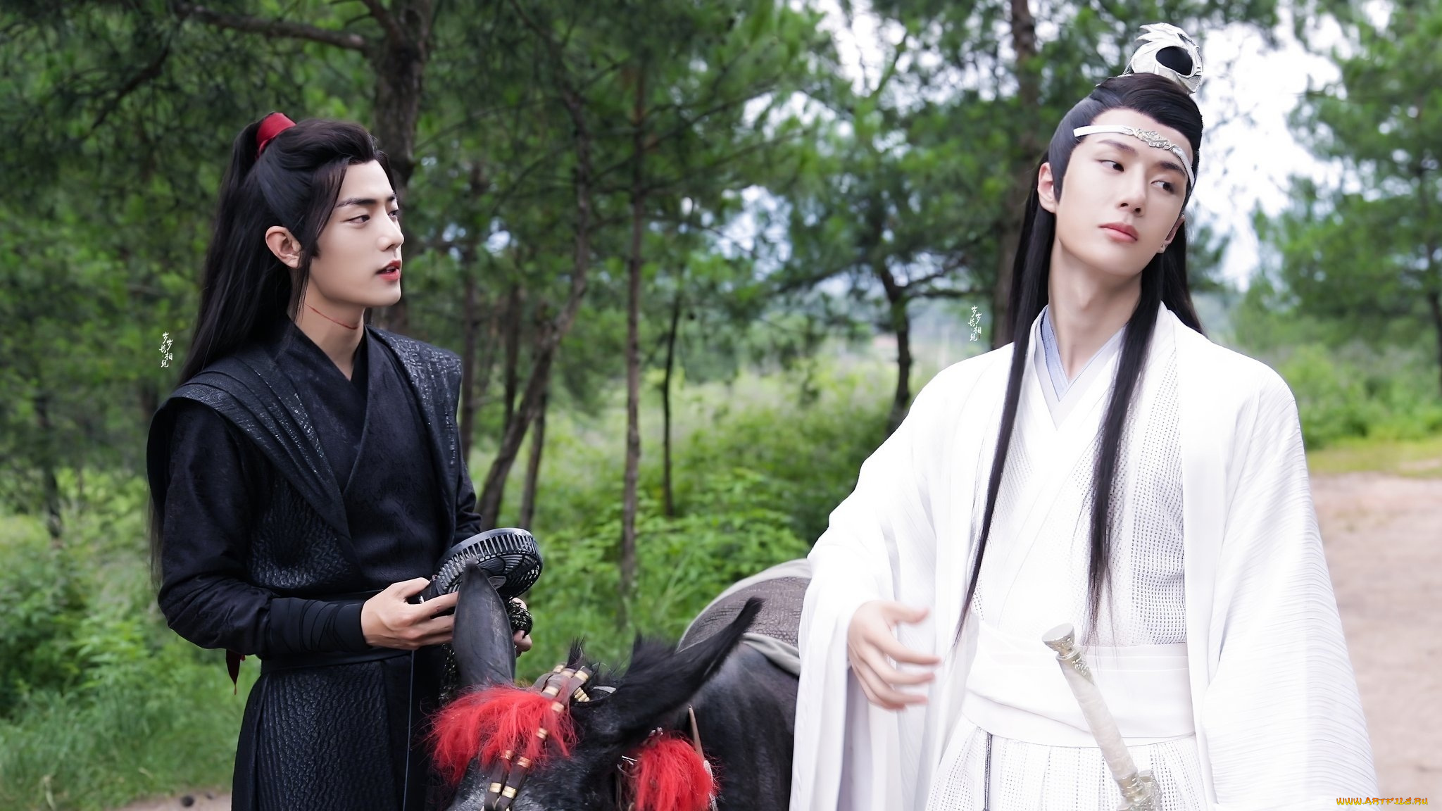 разное, знаменитости, сяо, джань, ван, ибо, вентилятор, осел, костюмы