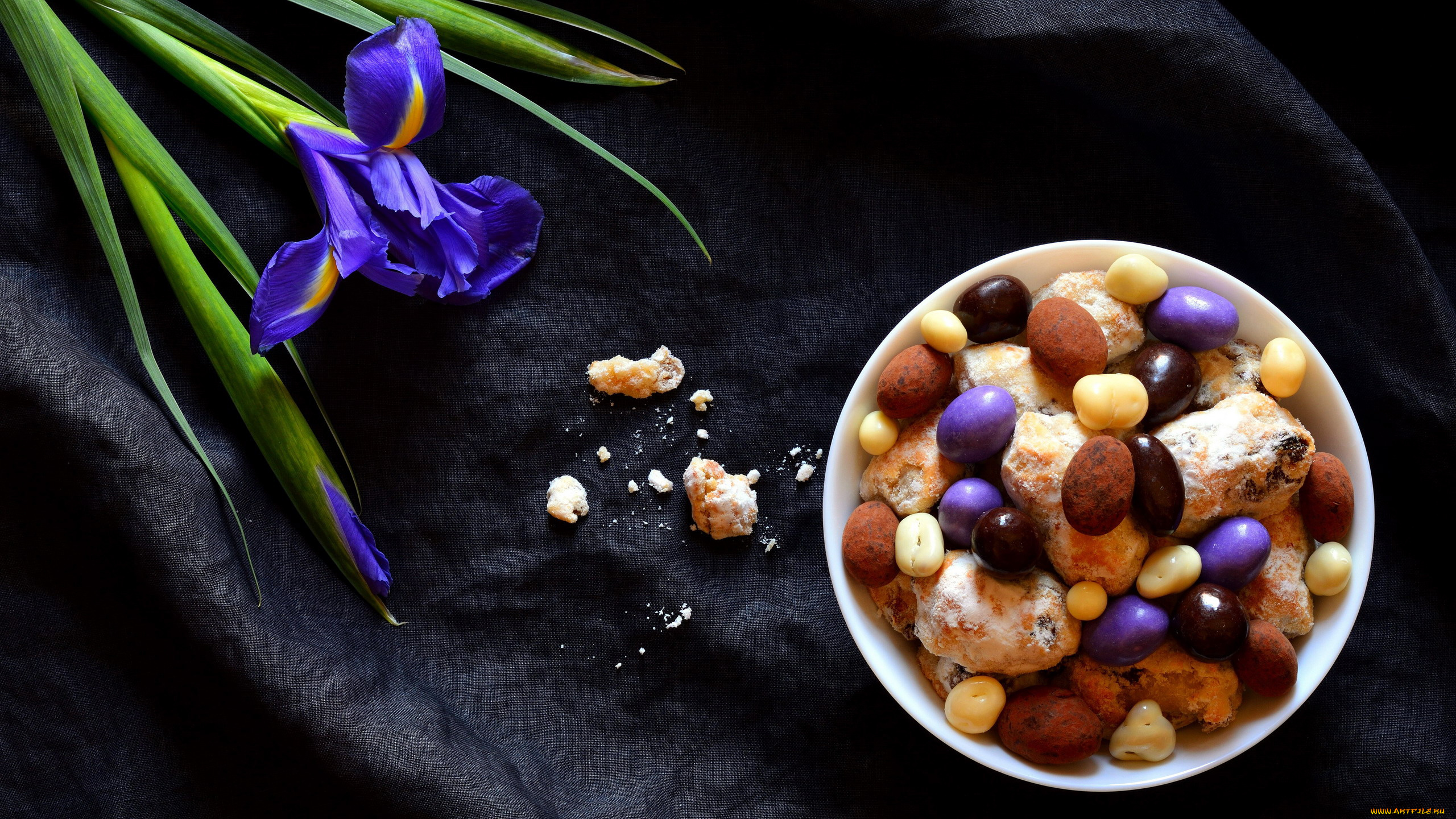 еда, разное, ирис, драже, печенье, конфеты