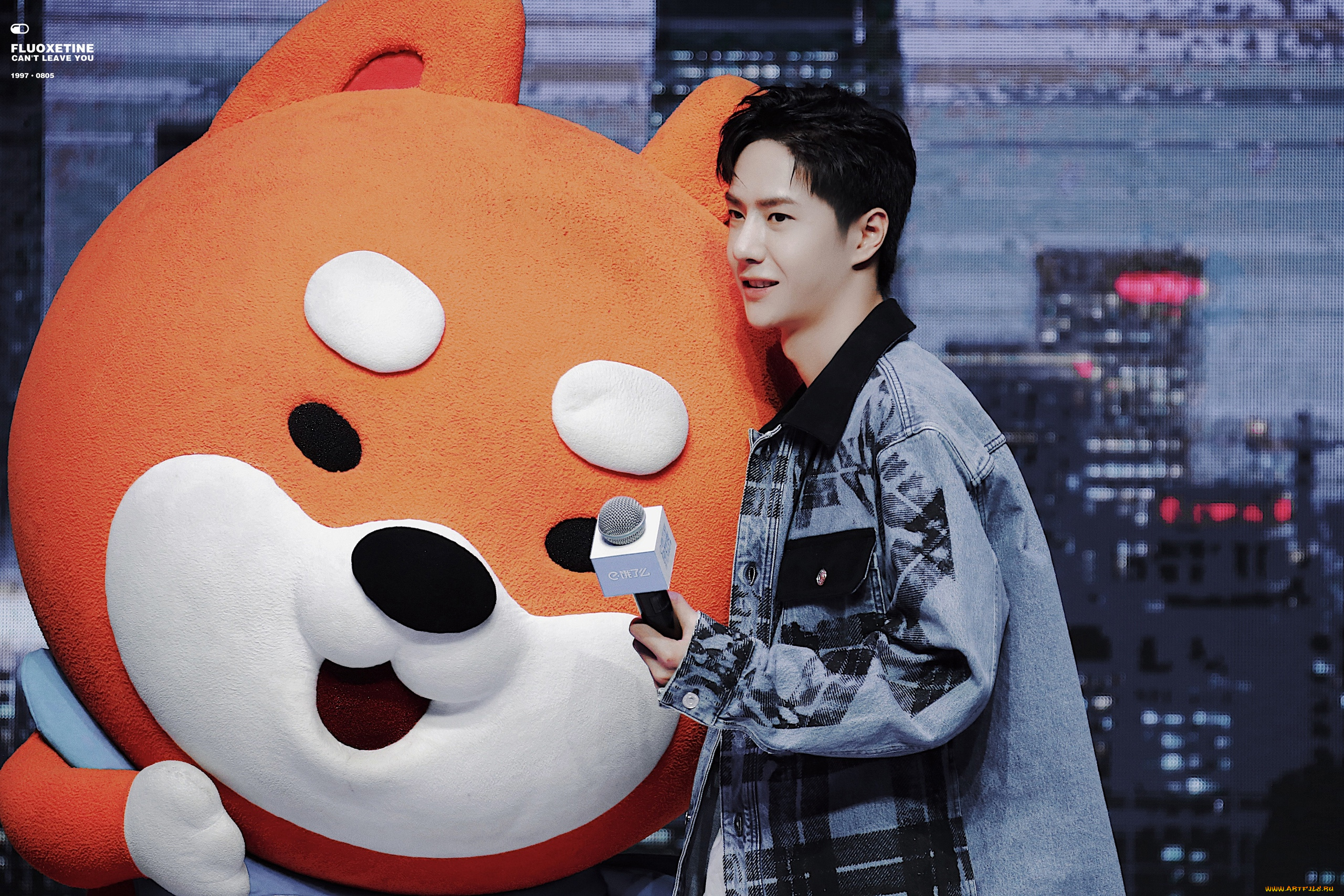 мужчины, wang, yi, bo, ван, ибо, микрофон, куртка, кукла