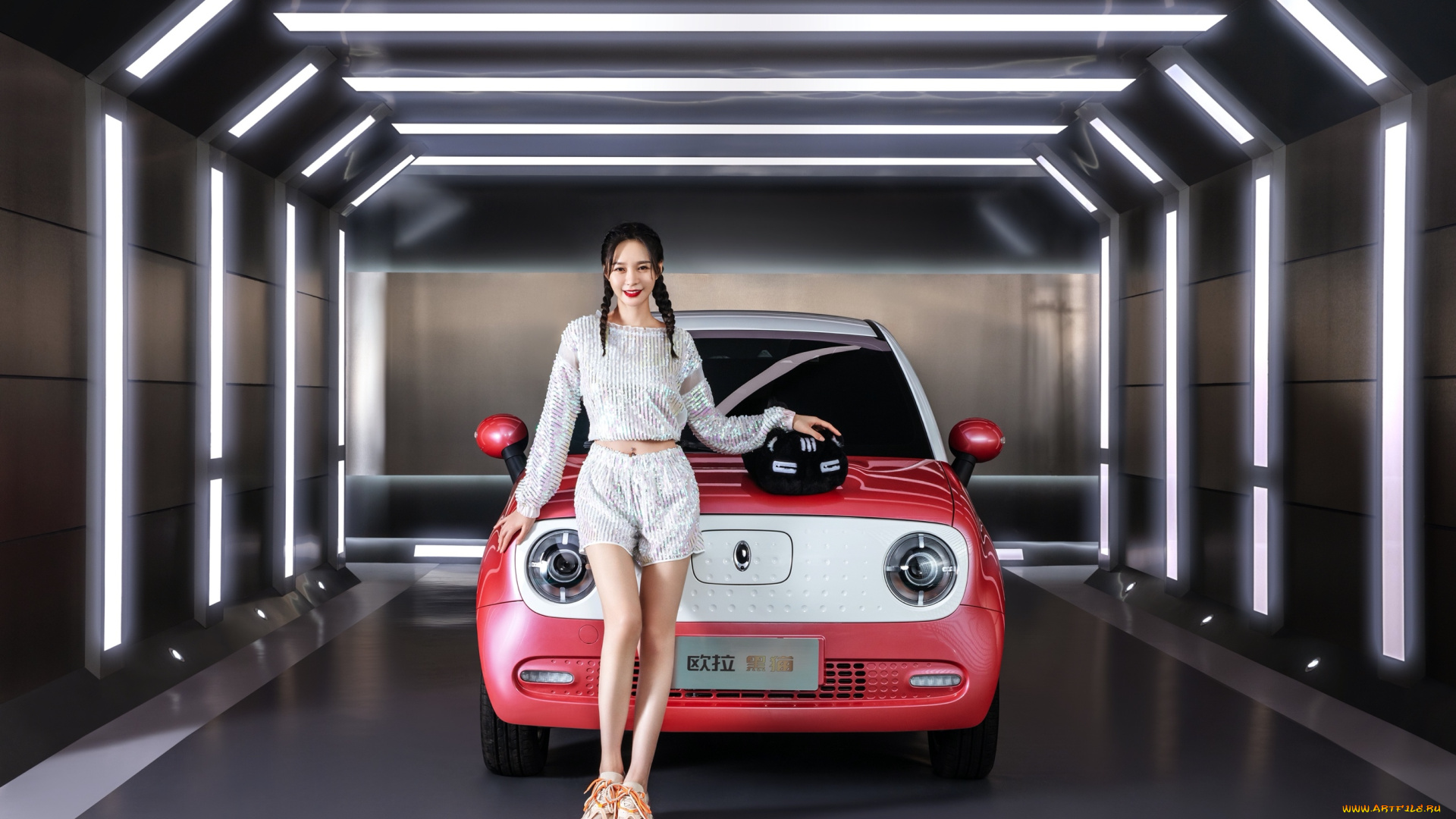 автомобили, -авто, с, девушками, ora